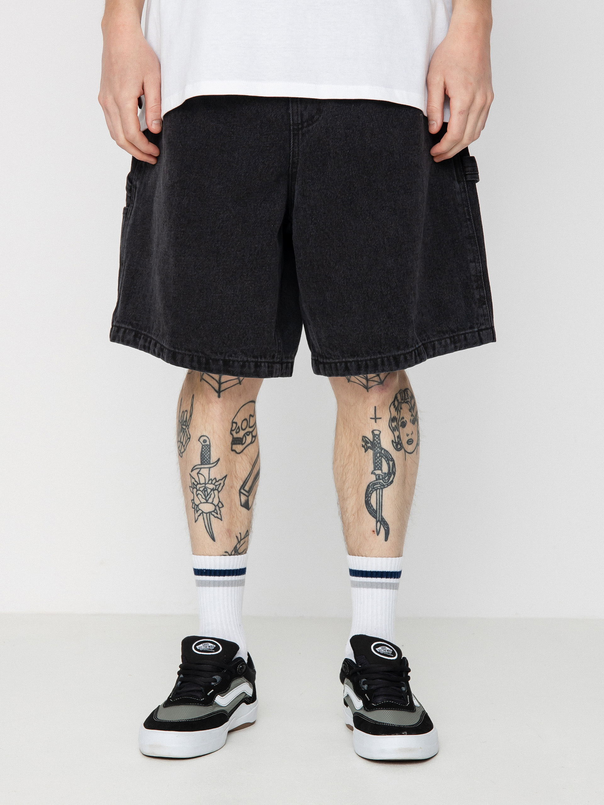 Shops above the knee denim shorts