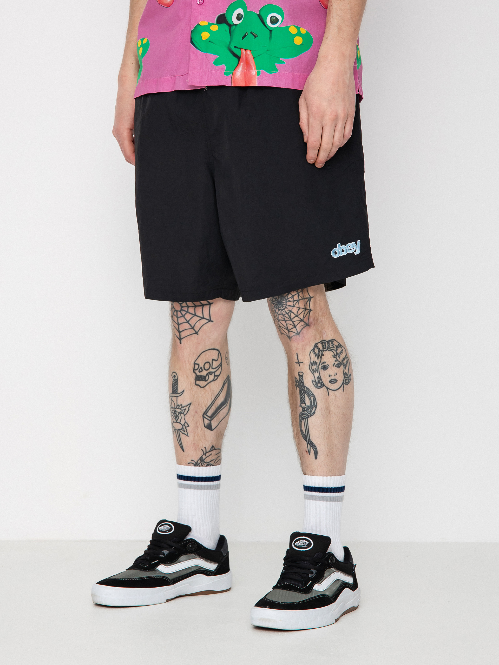 OBEY Easy Peak Web Shorts (black)