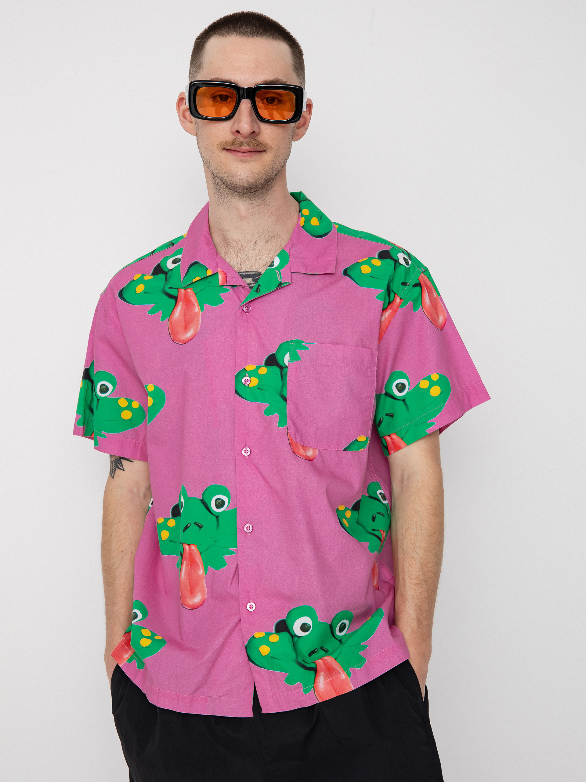 OBEY Frogman Shirt (wild rose multi)