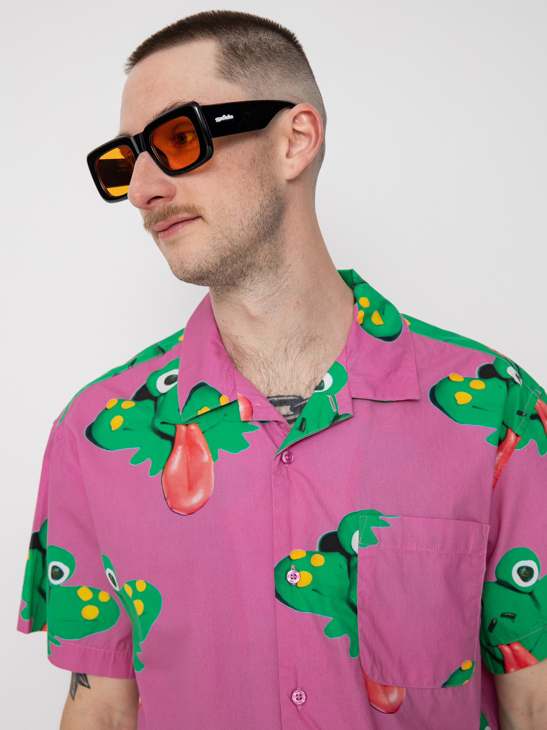 OBEY Frogman Shirt (wild rose multi)