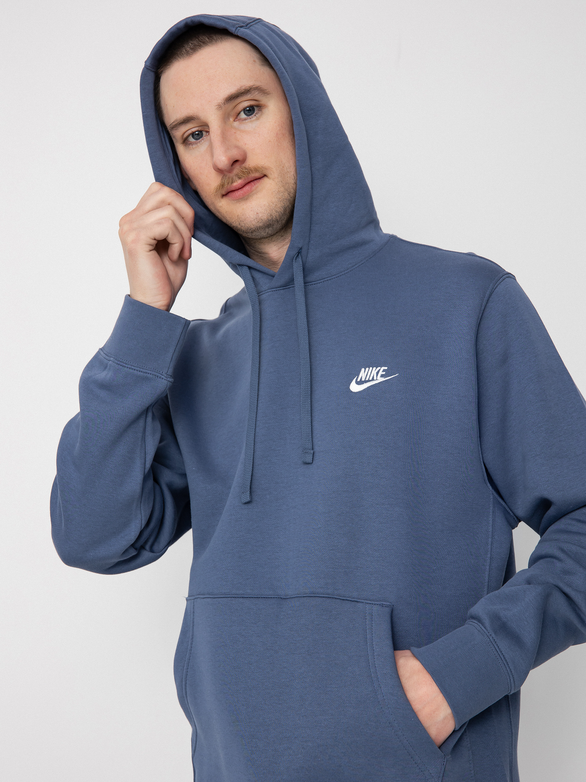 Nike SB Club HD Hoodie (diffused blue/diffused blue/white)