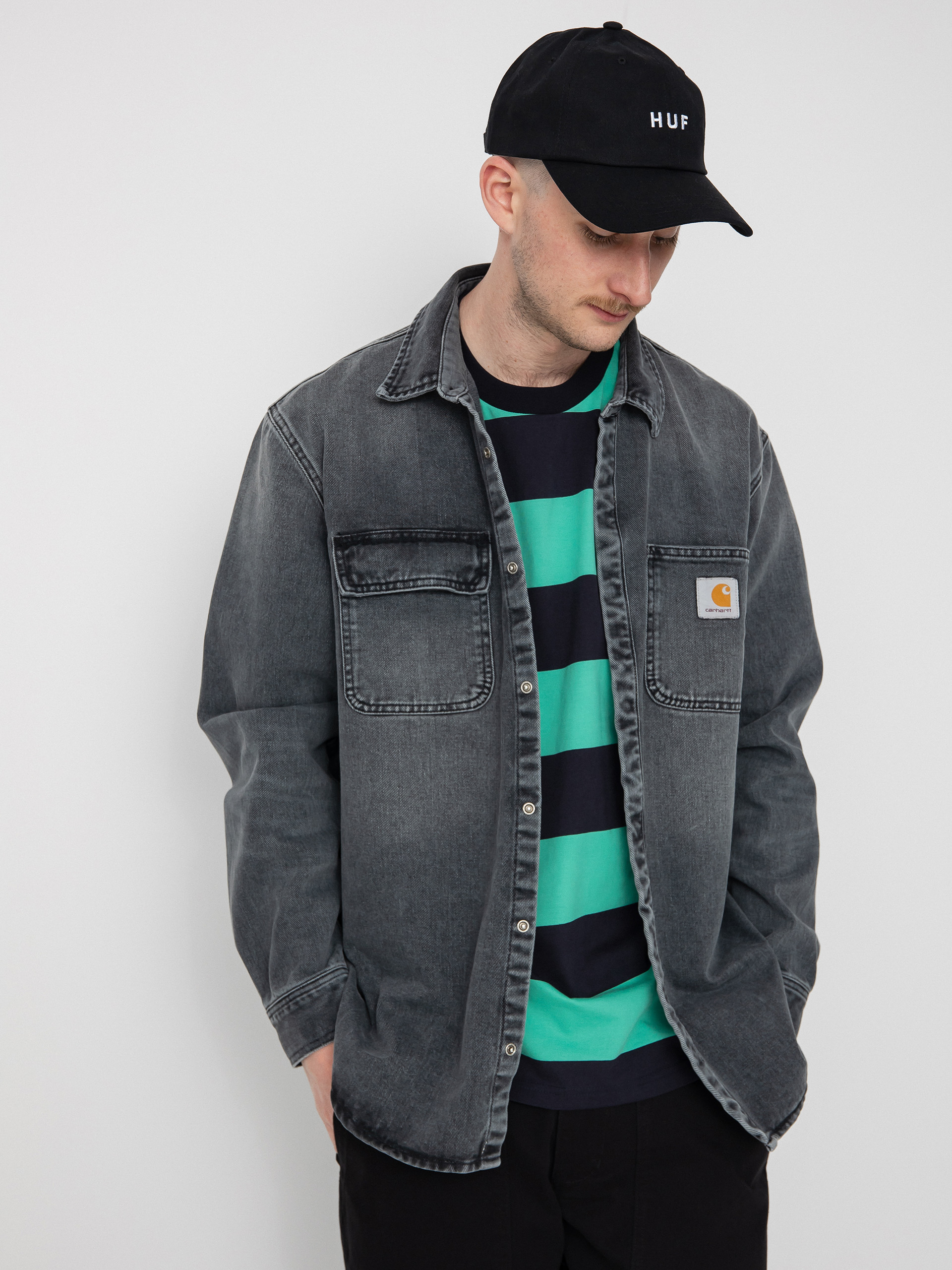 Carhartt WIP Salinac Hemd (black)