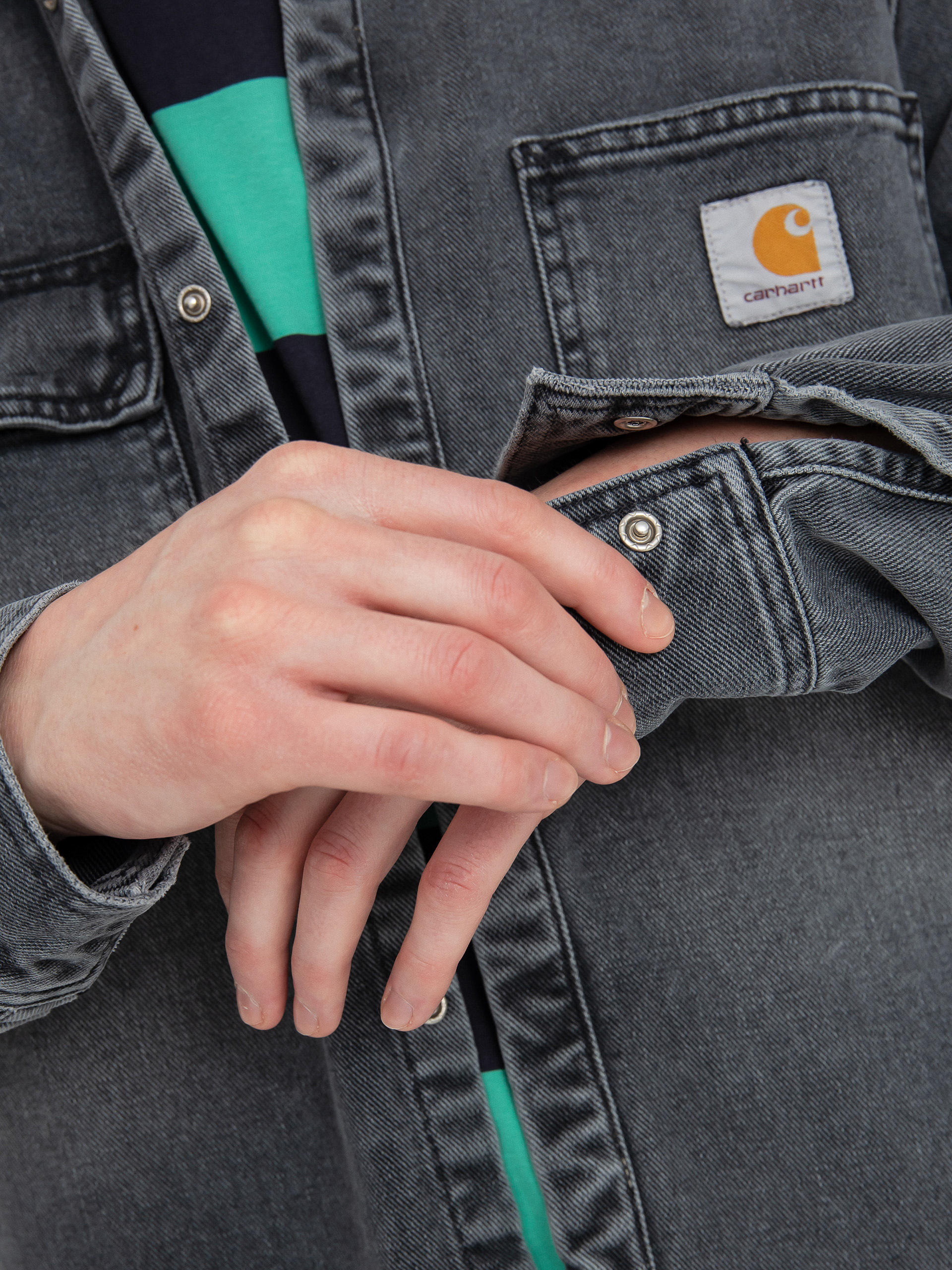 Carhartt WIP Salinac Hemd (black)