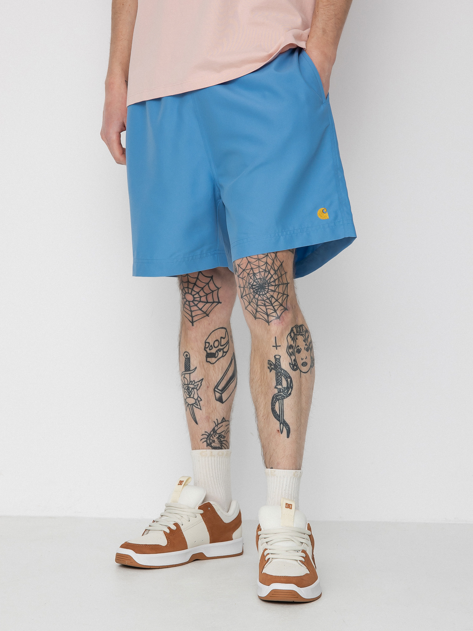 Carhartt WIP Chase Swim Shorts (piscine/gold)