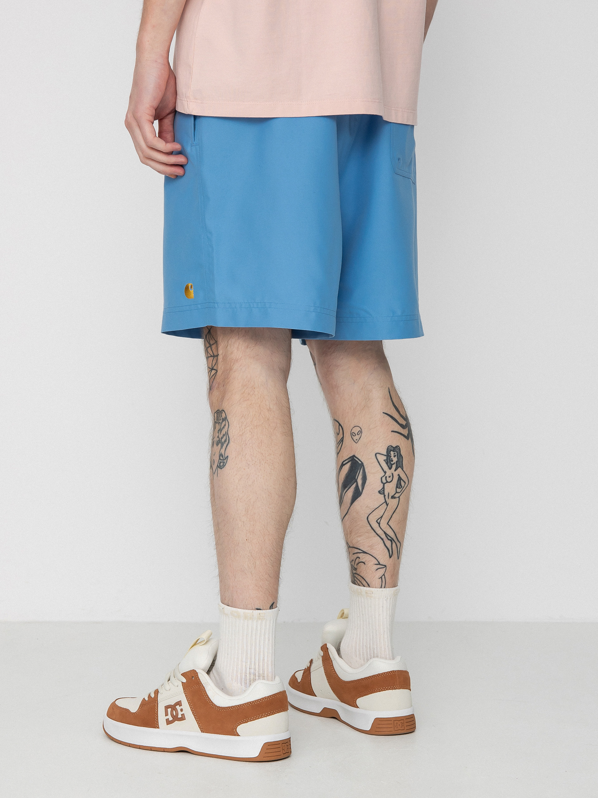 Carhartt WIP Chase Swim Shorts (piscine/gold)