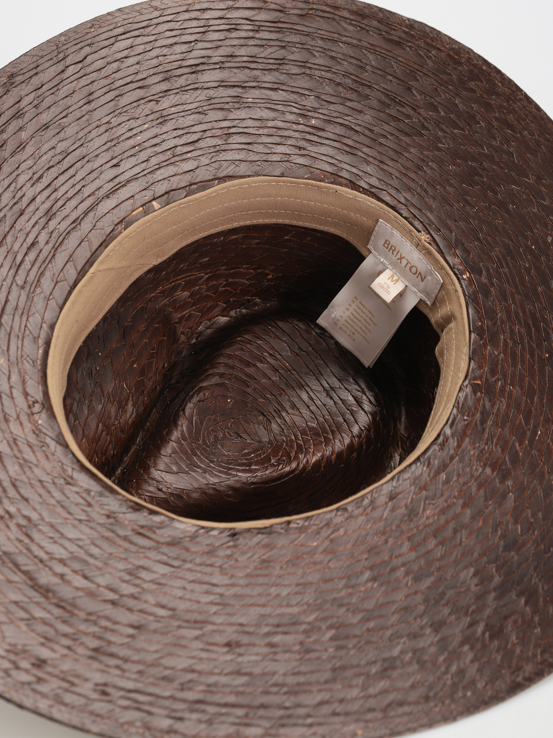 Brixton Leigh Straw Fedora Hat (brown)