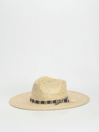 Brixton Leigh Straw Fedora Hat (natural)