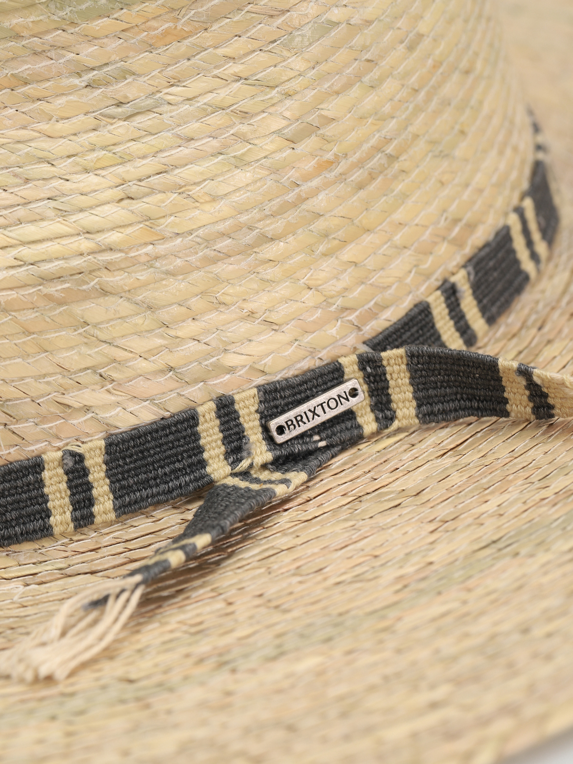 Brixton Leigh Straw Fedora Hat (natural)