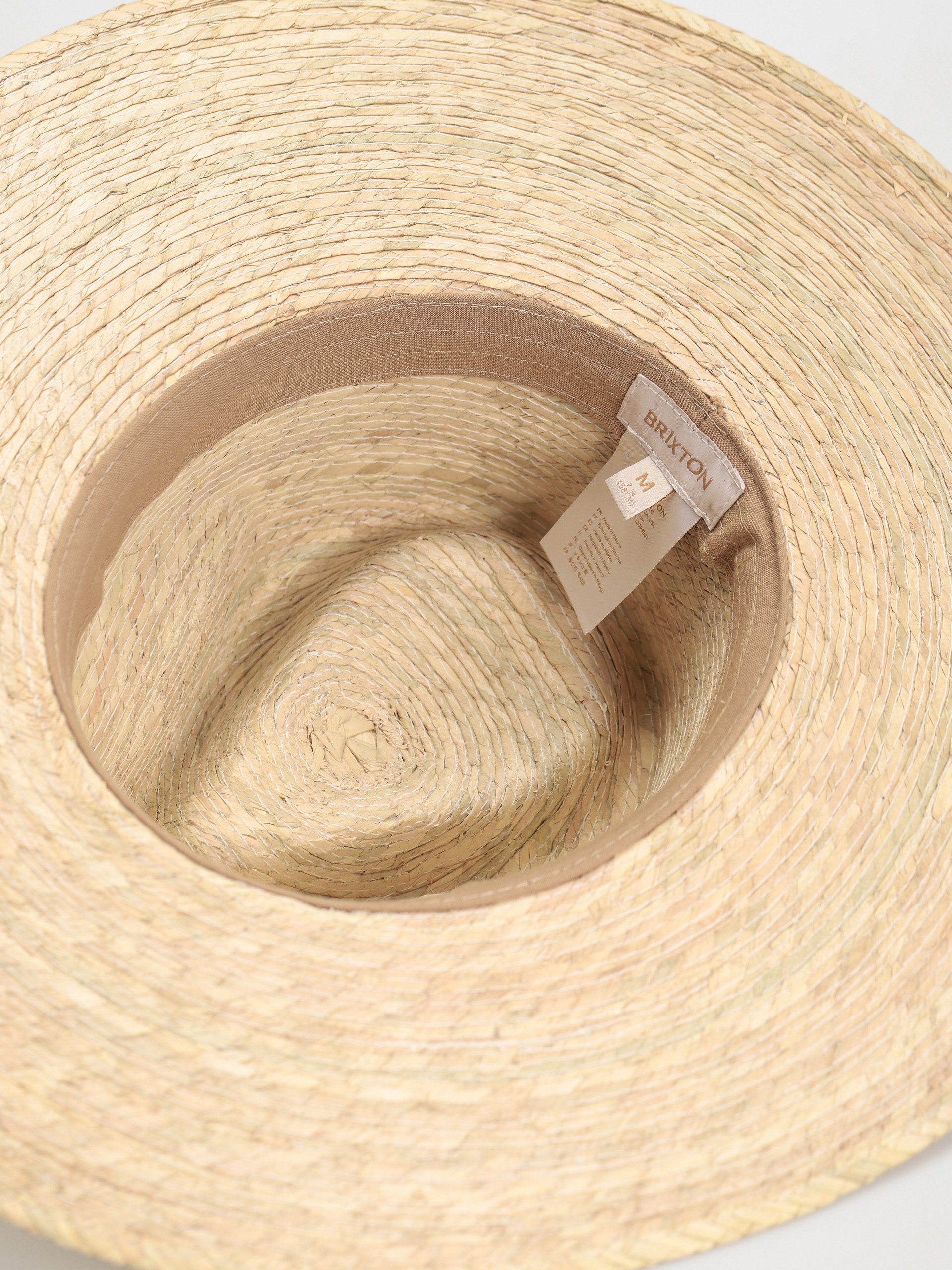 Brixton Leigh Straw Fedora Hut (natural)
