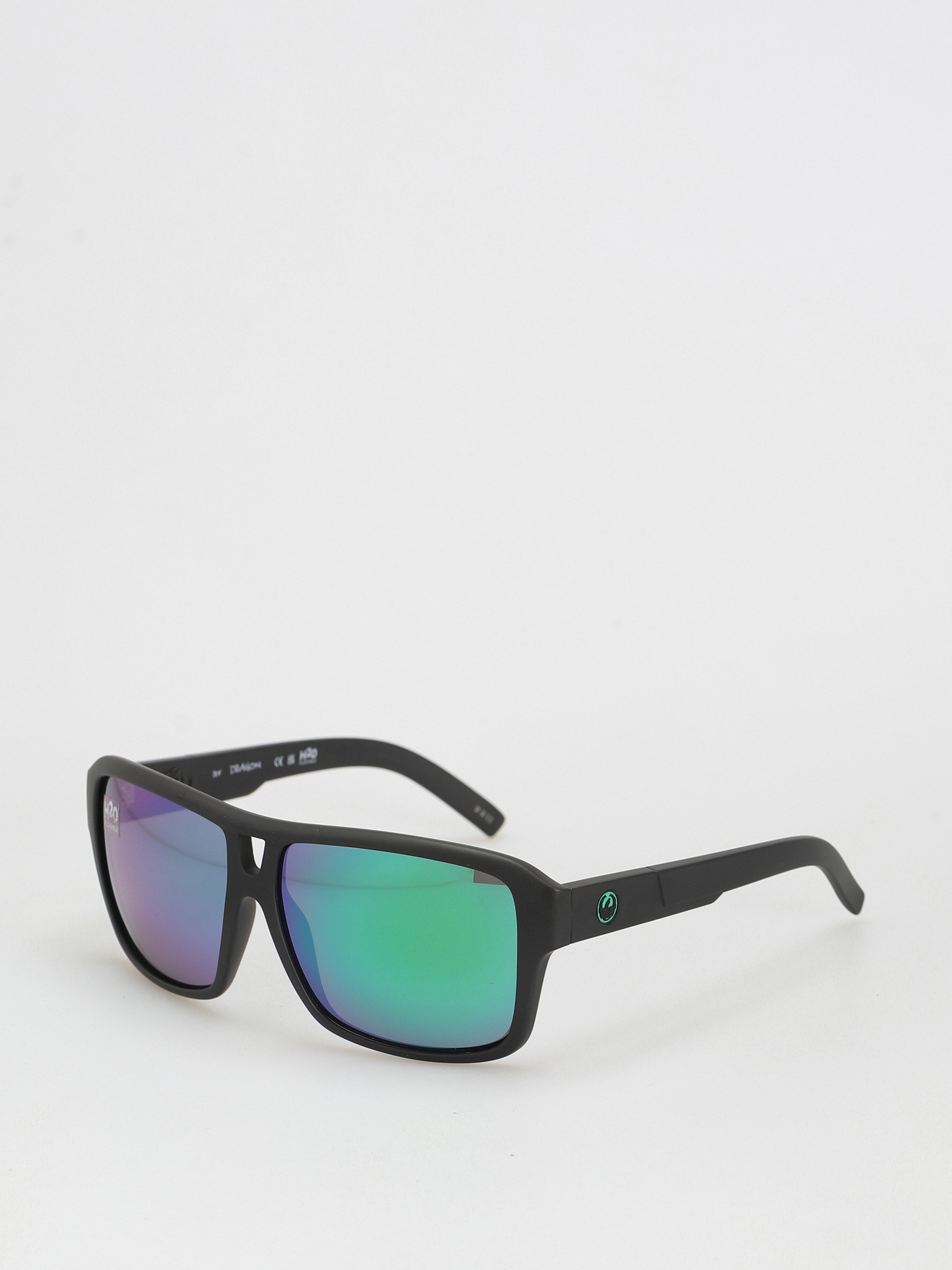 Dragon The Jam Sunglasses (matte black h2o/lumalens green ion polar)