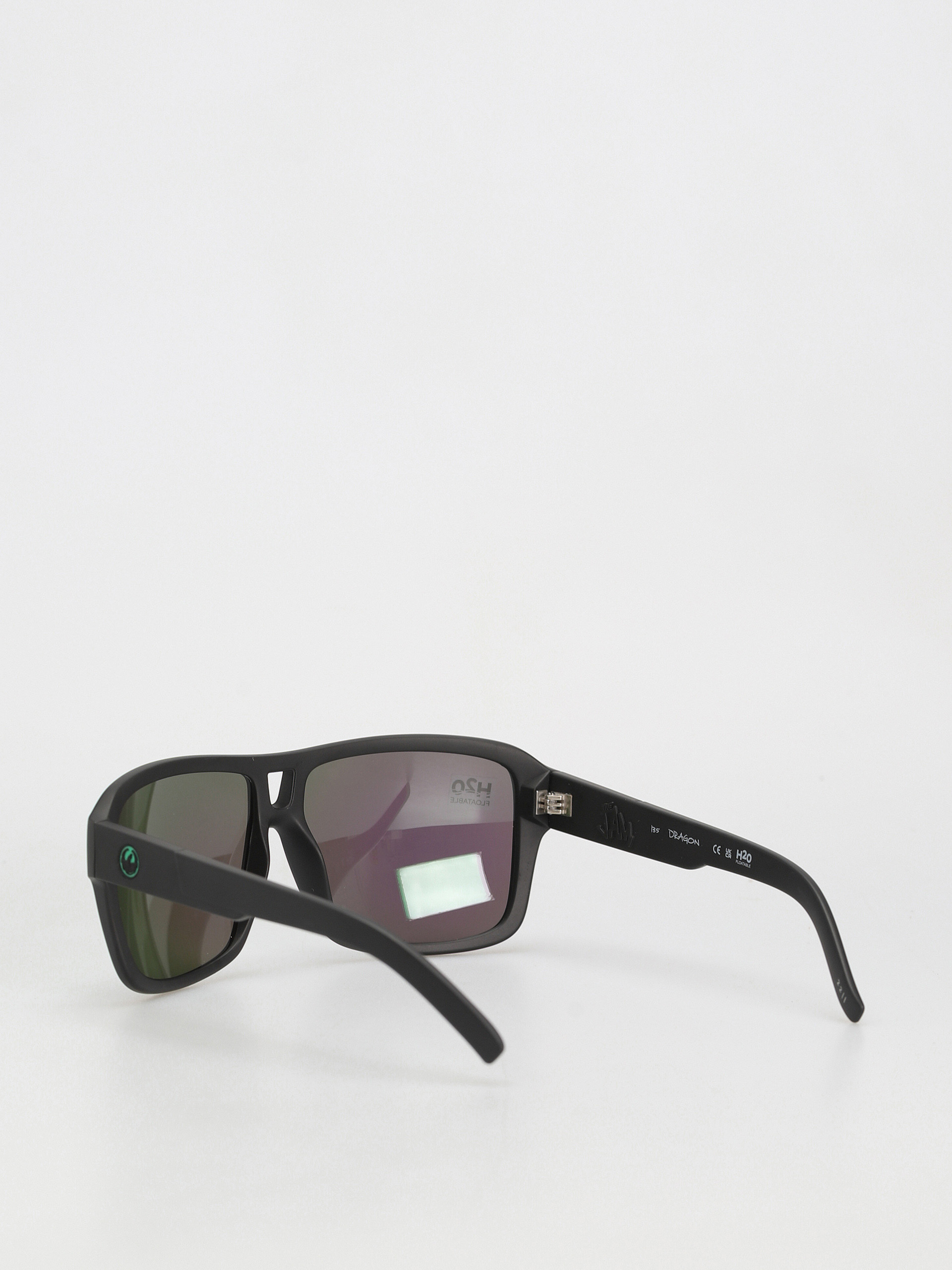Dragon The Jam Sunglasses (matte black h2o/lumalens green ion polar)