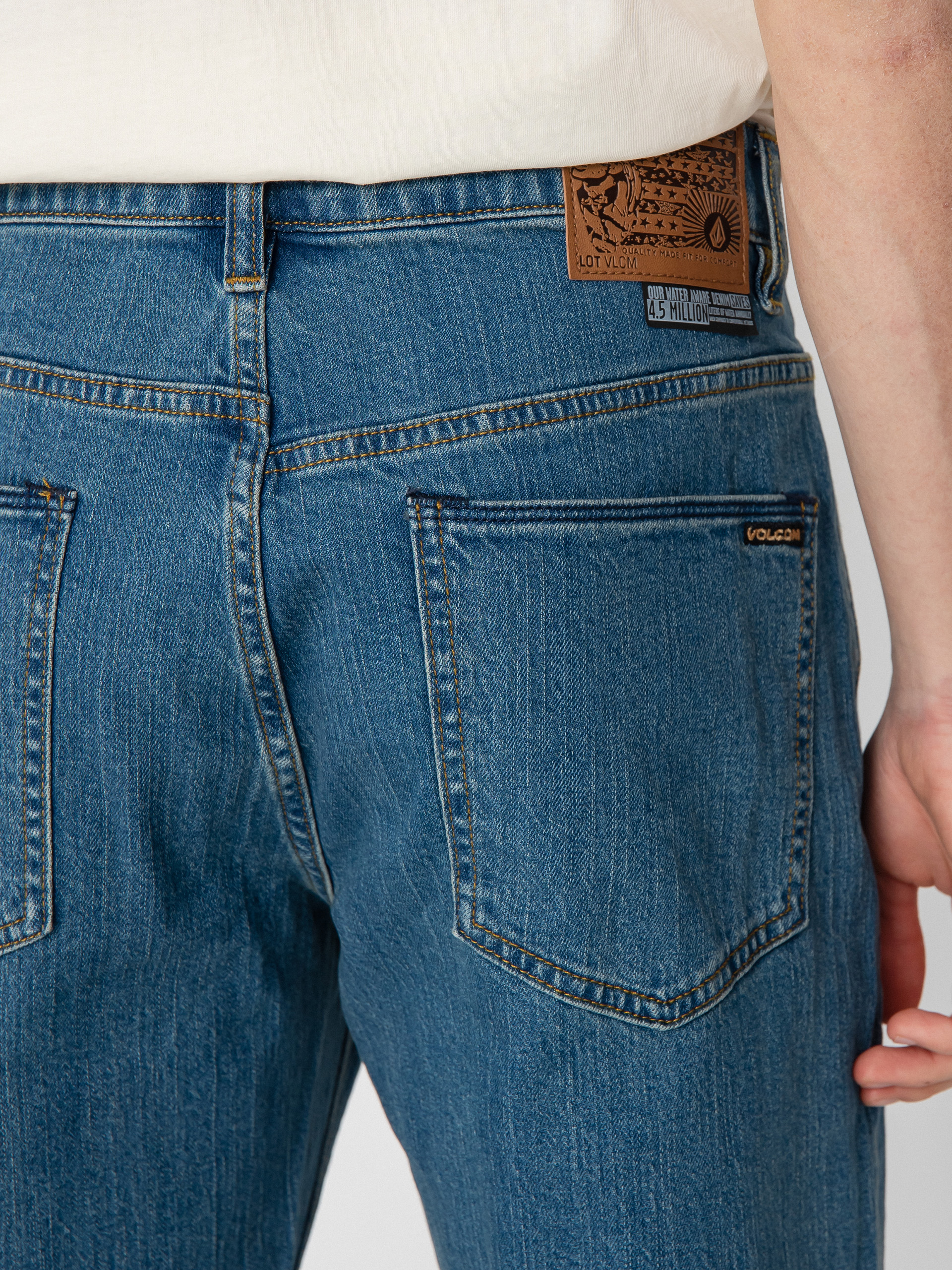 Volcom Solver Denim Pants (aged indigo)