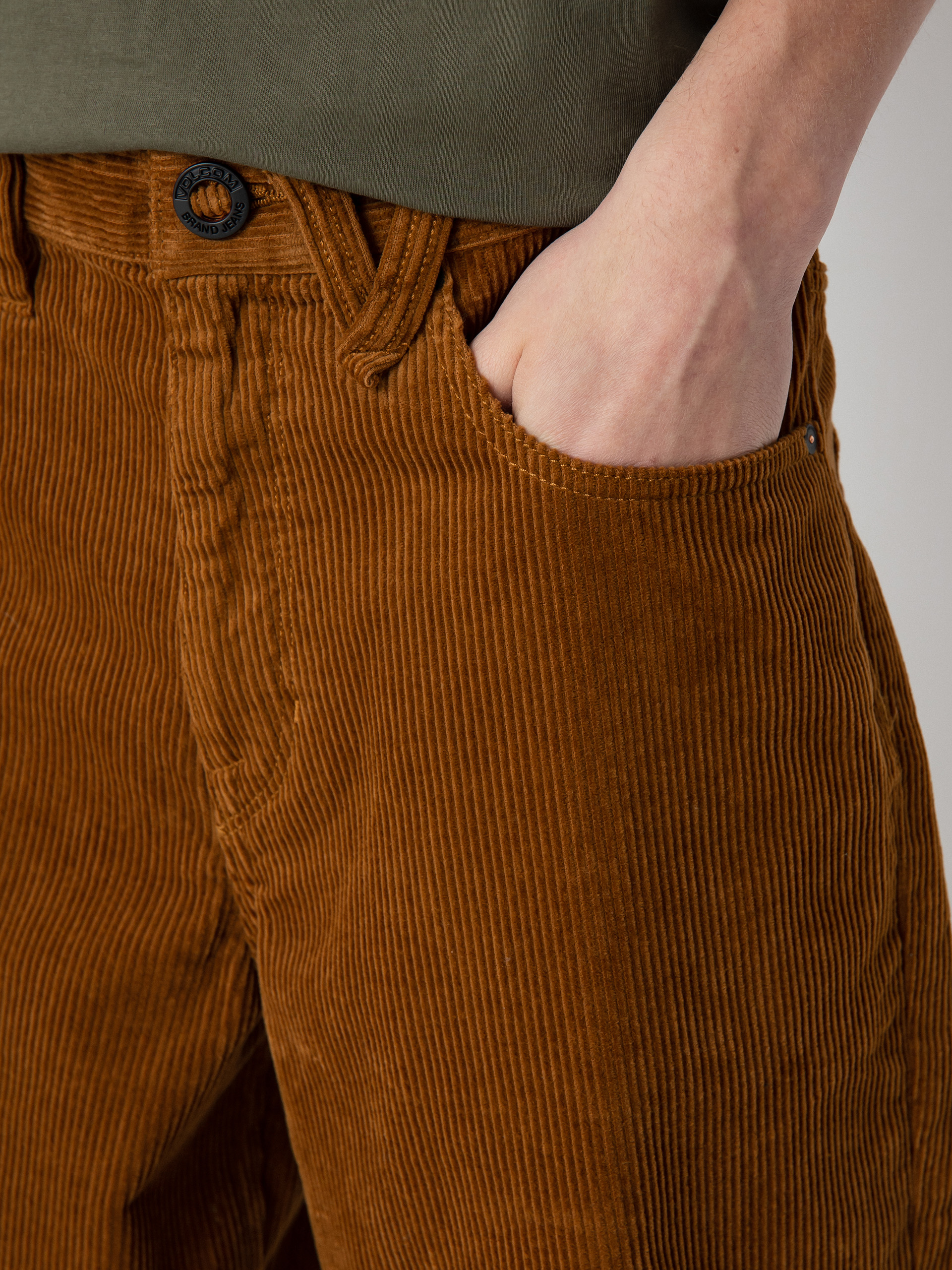 Volcom Lurking About Cord Pants (rubber)