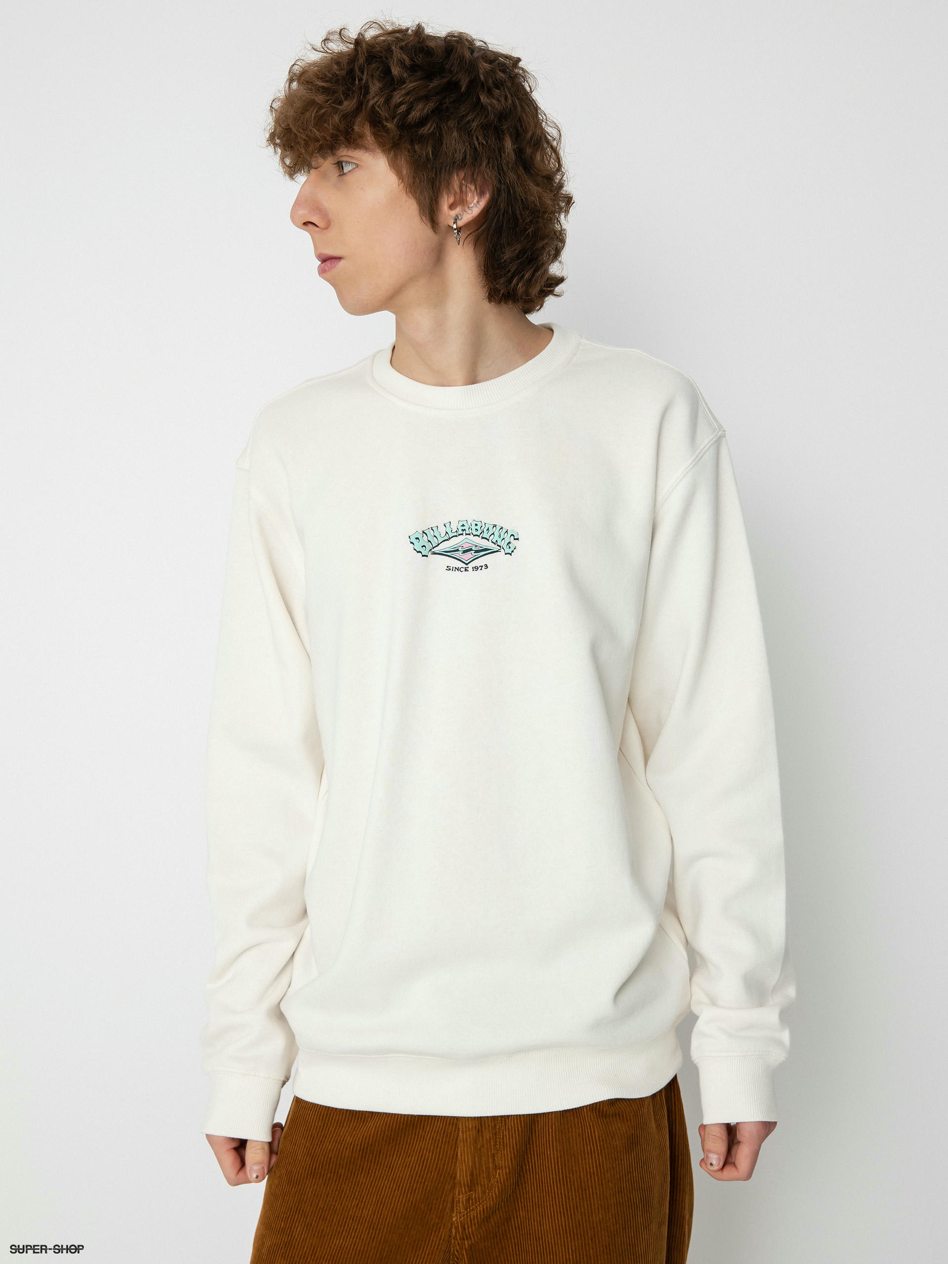 Thrasher Godzilla Crew Sweatshirt white