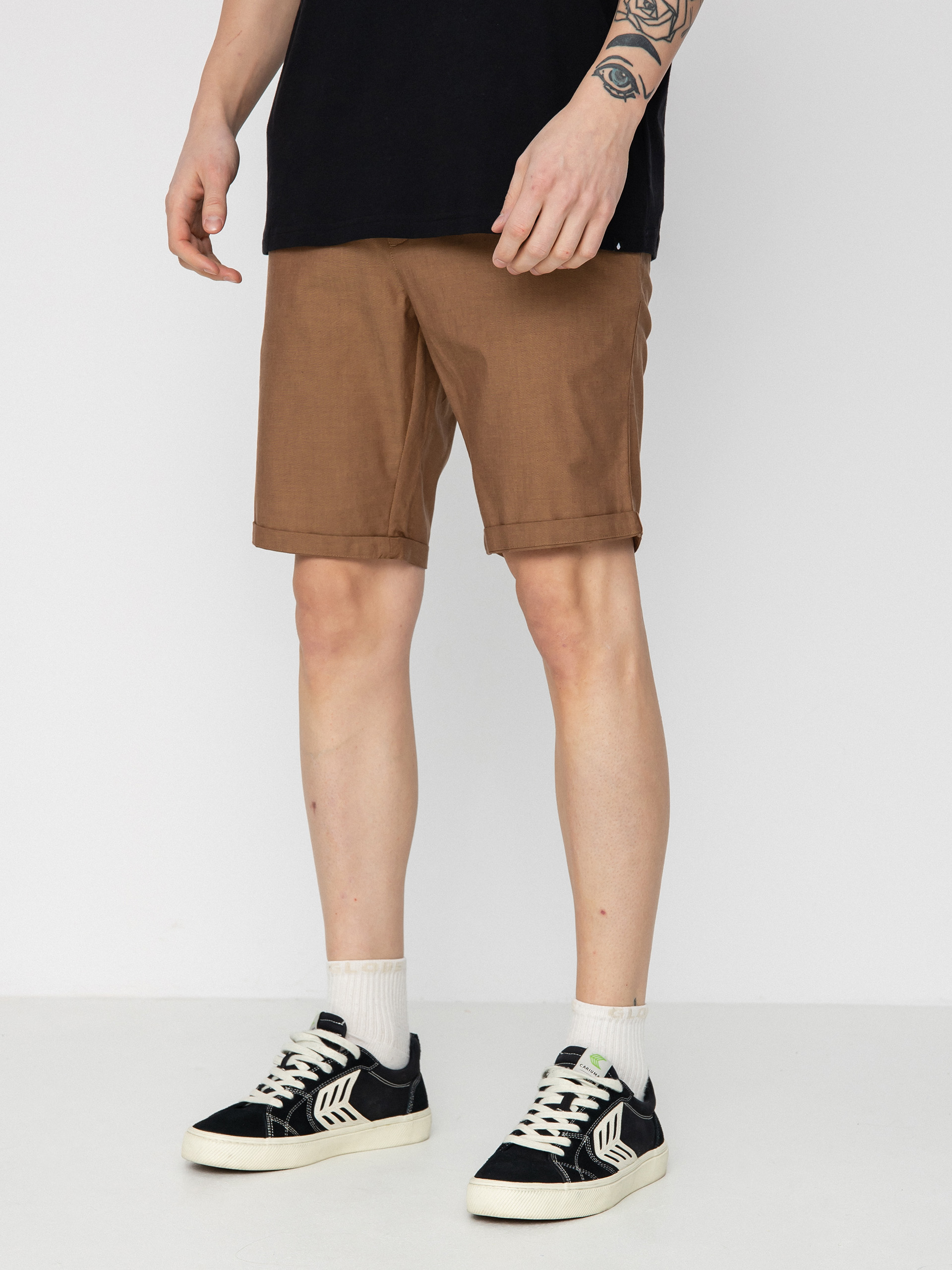 Iriedaily Golfer Chambray Shorts (caramel)