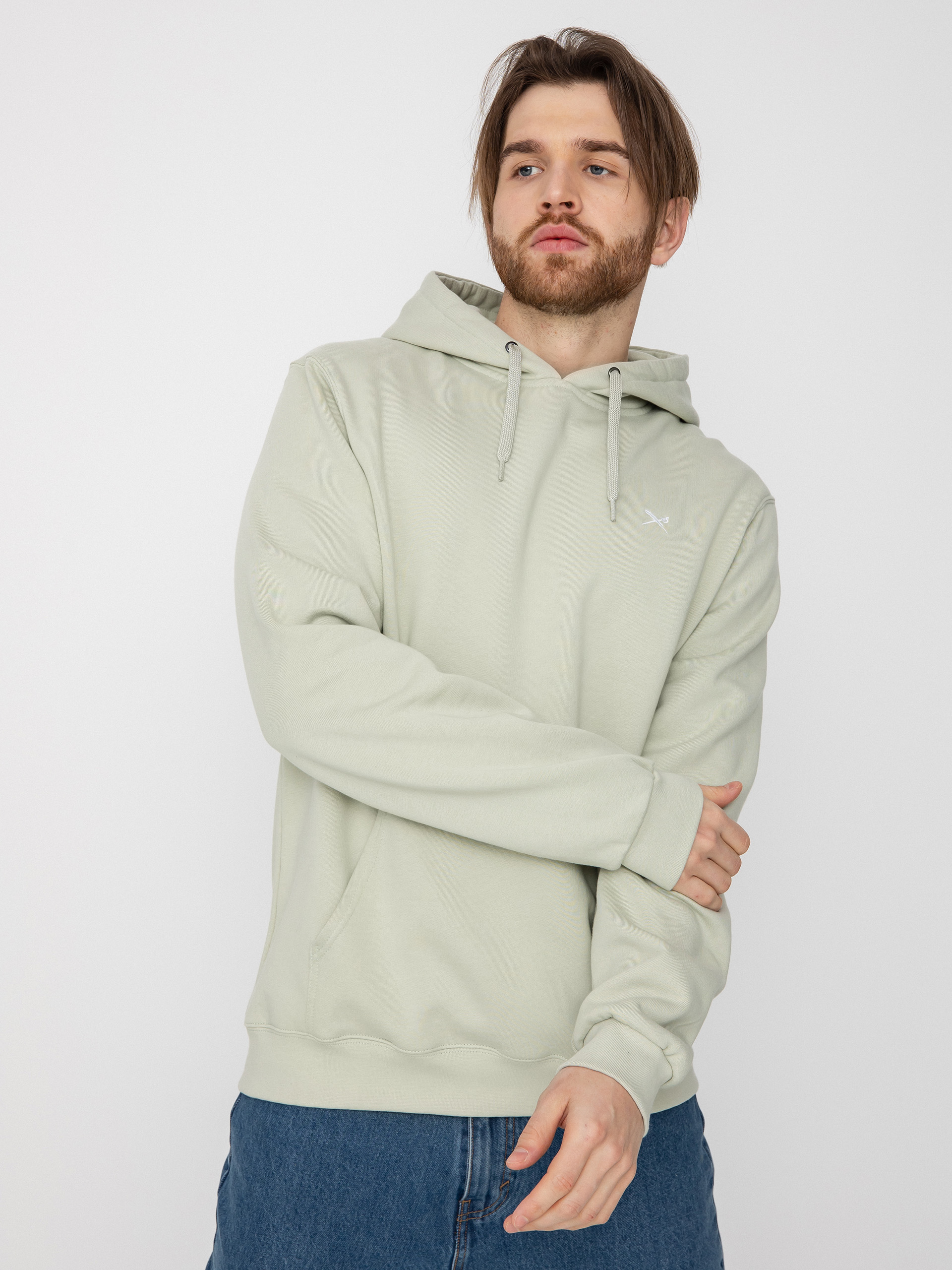 Iriedaily Mini Flag 2 HD Hoodie (light sage)