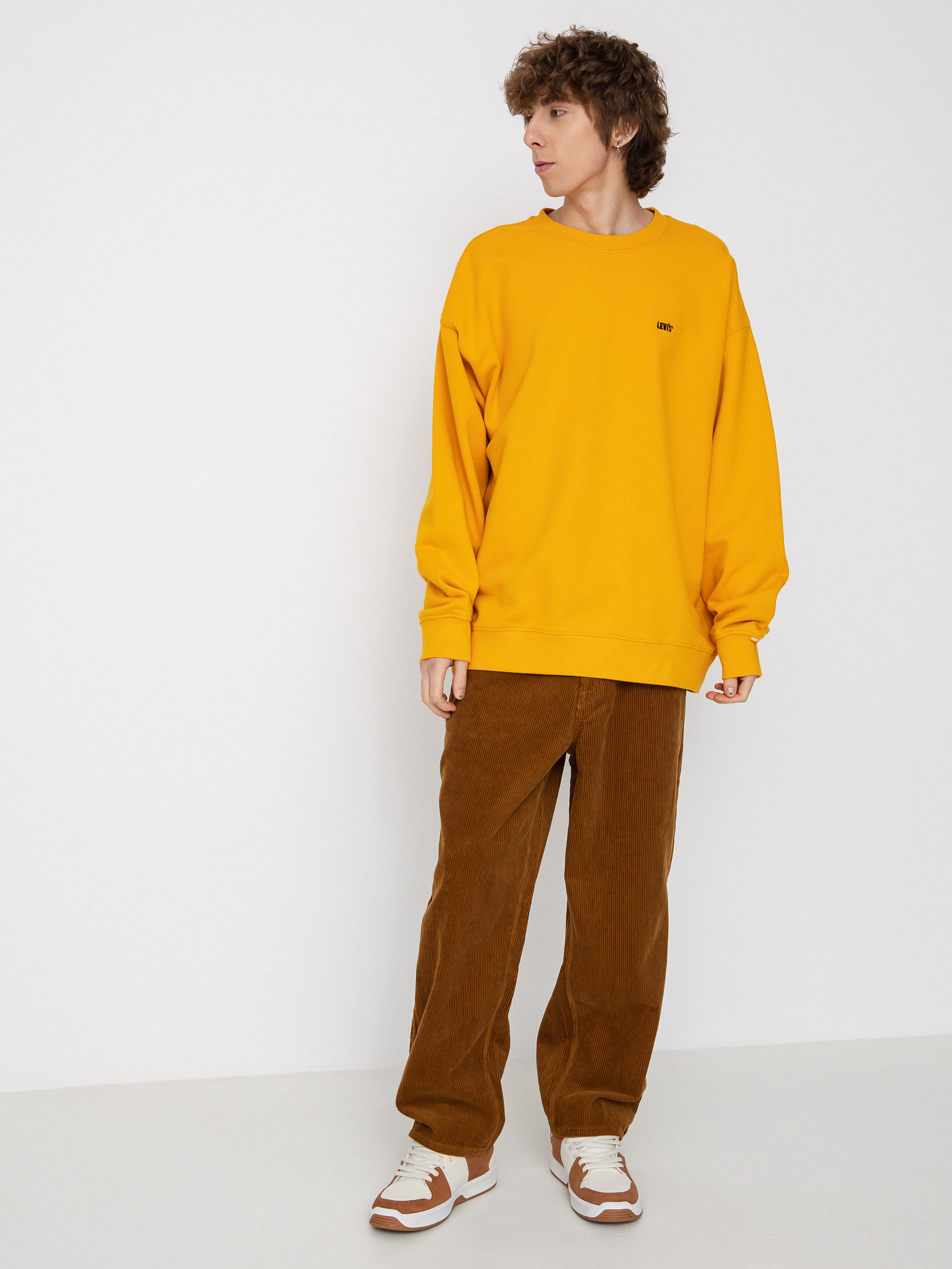 Levi s Gold Tab Sweatshirt yellow golden orange