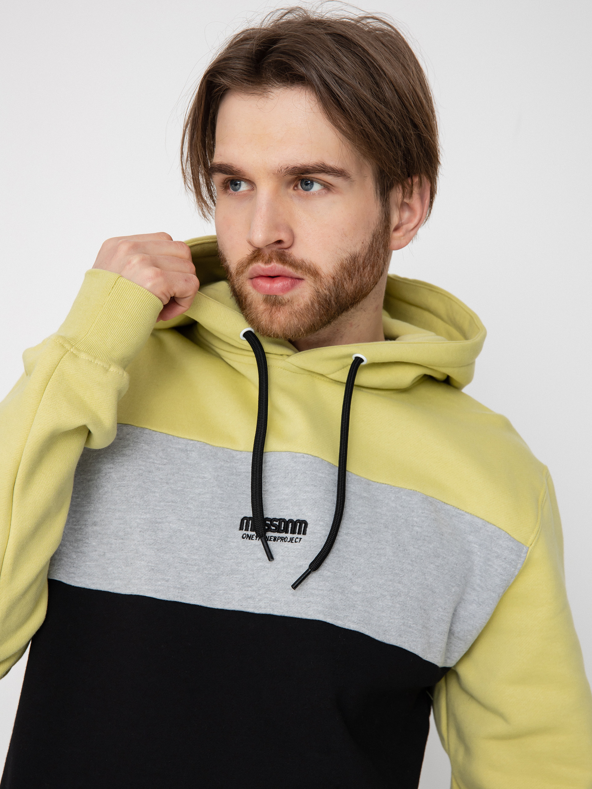 MassDnm Target HD Hoodie (sand/heather grey/black)