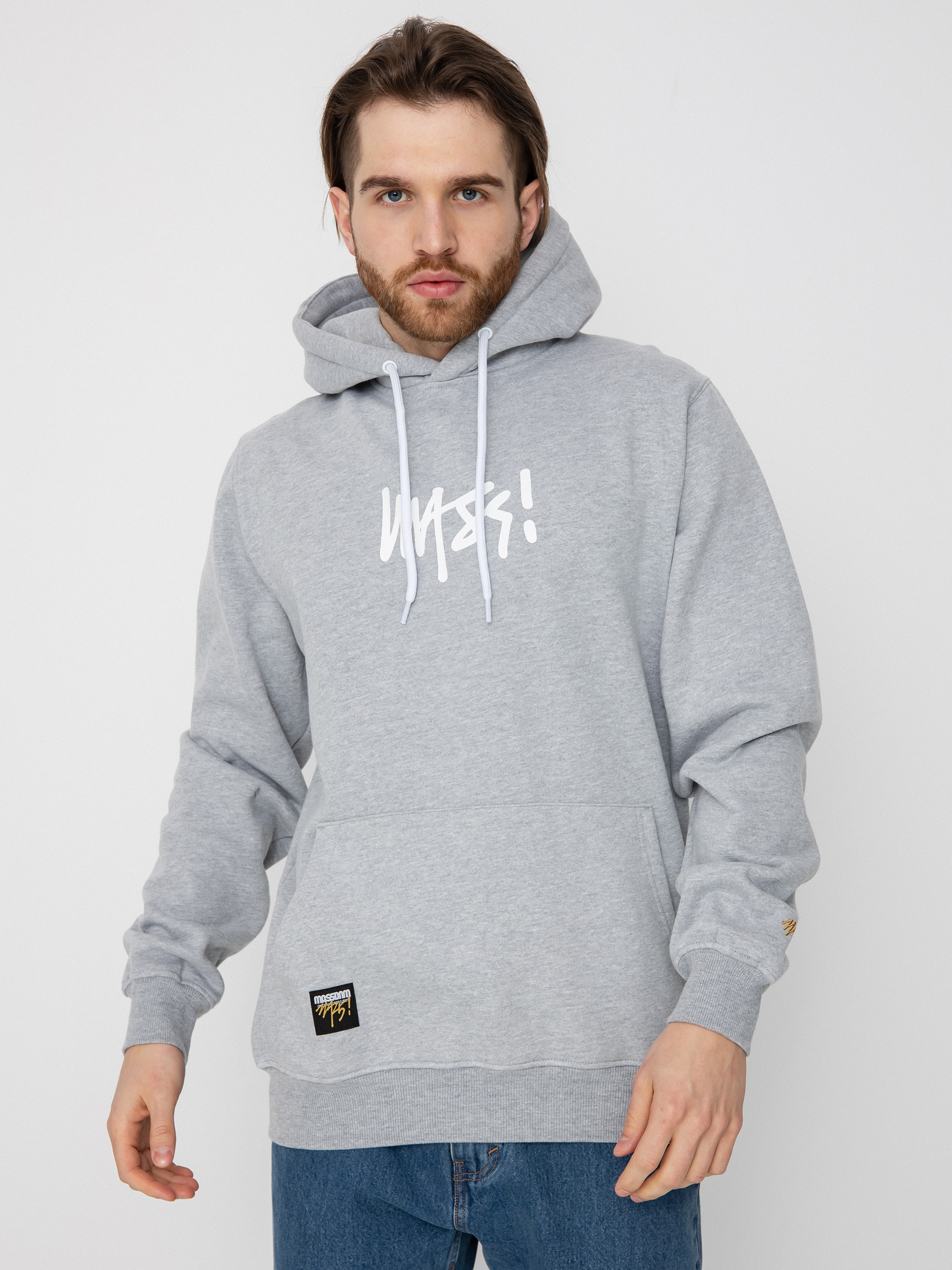 MassDnm Signature Medium Logo Sweatshirt (heather grey)