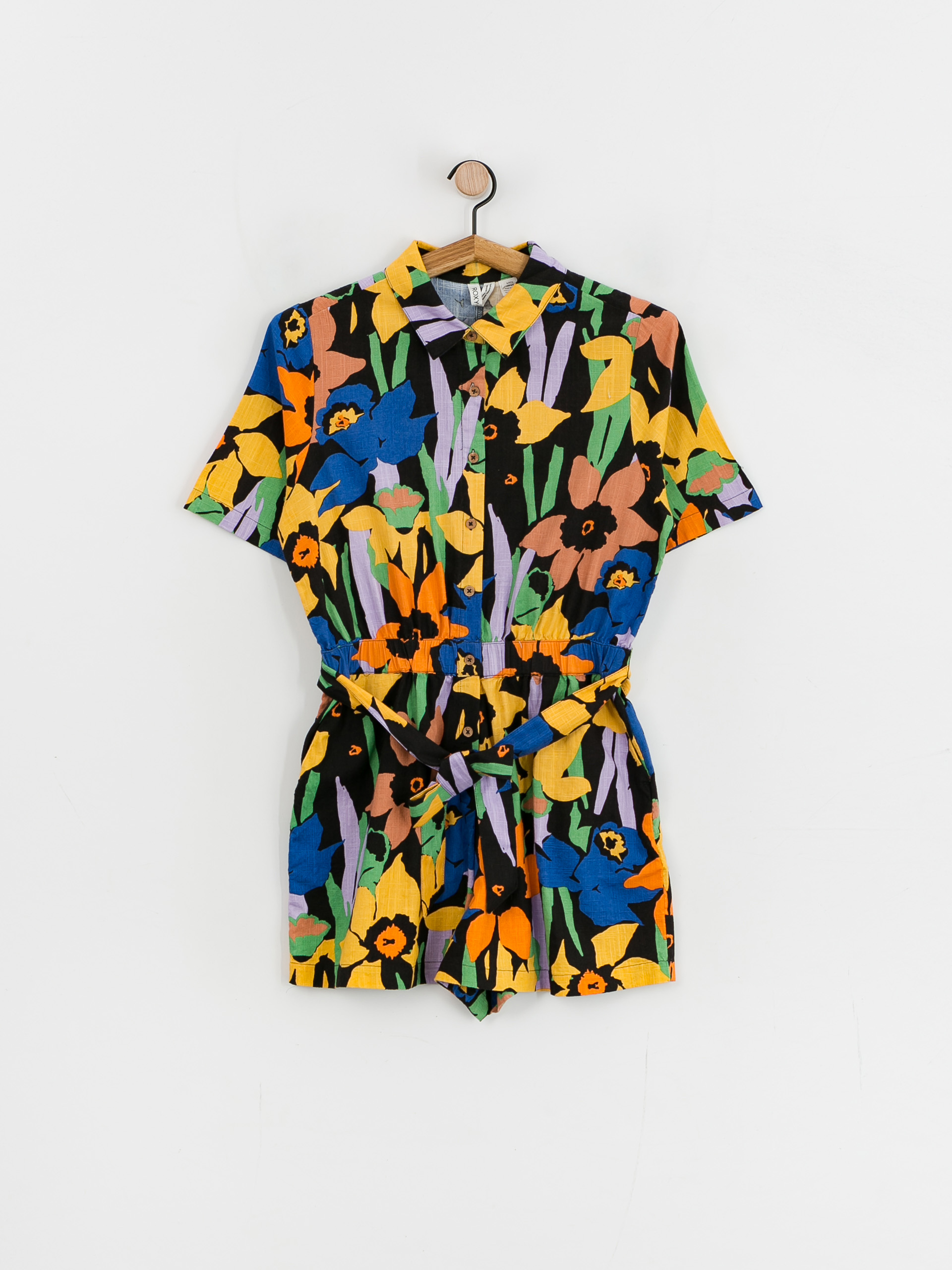 Womens Roxy Real Yesterday Overall (anthracite flower jammin)