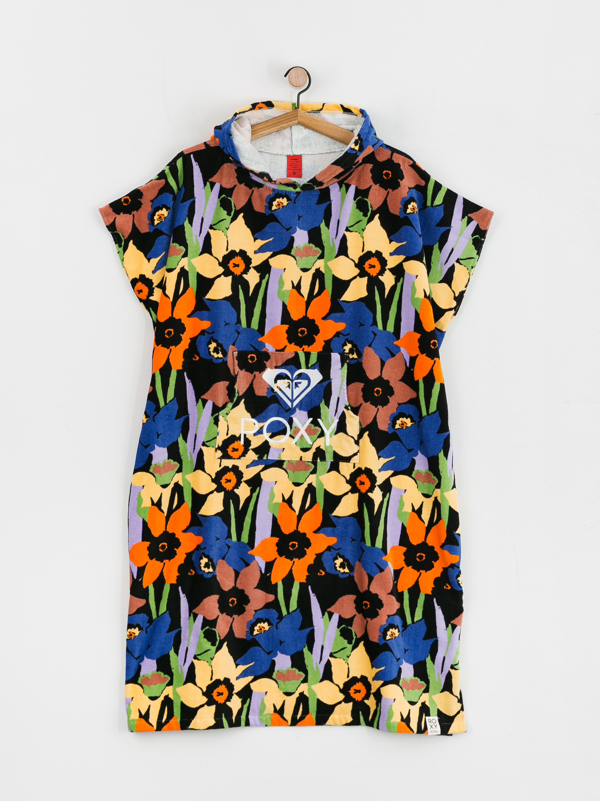 Roxy Stay Magical Badeponcho Wmn (anthracite flower jammin)