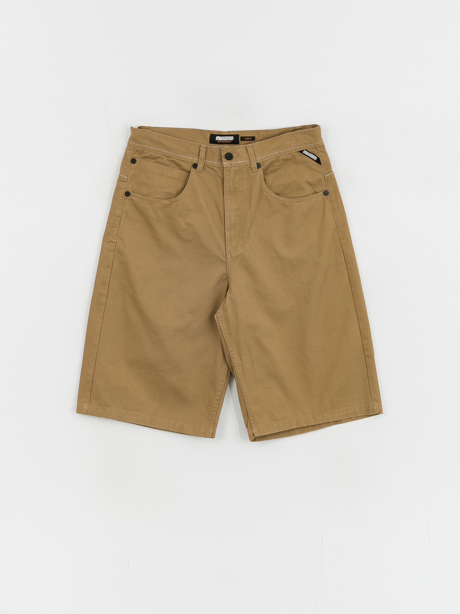 MassDnm Slang Baggy Fit Shorts (beige)