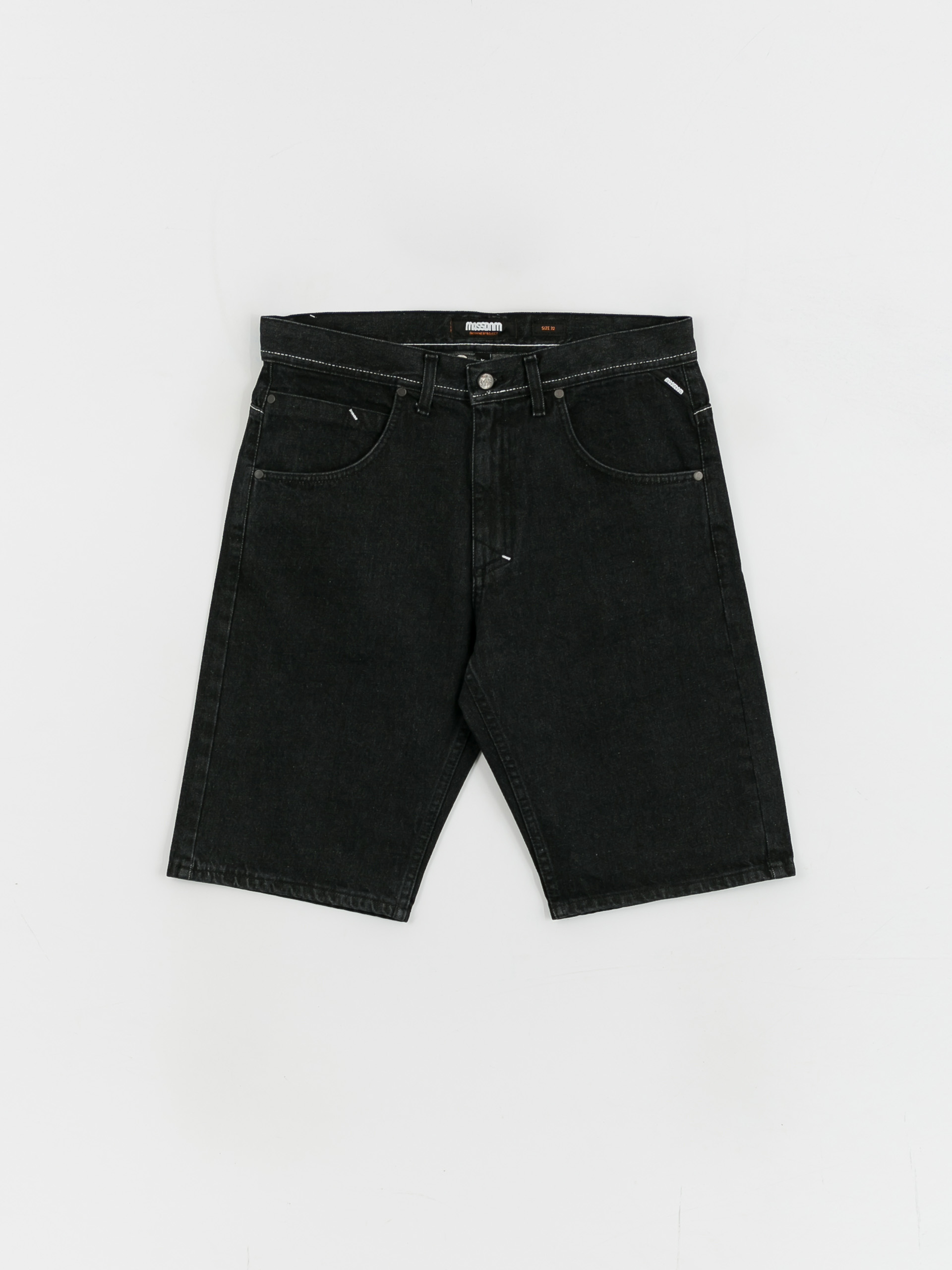 MassDnm Jeans Signature 2.0 Tapered Fit Shorts (black washed)