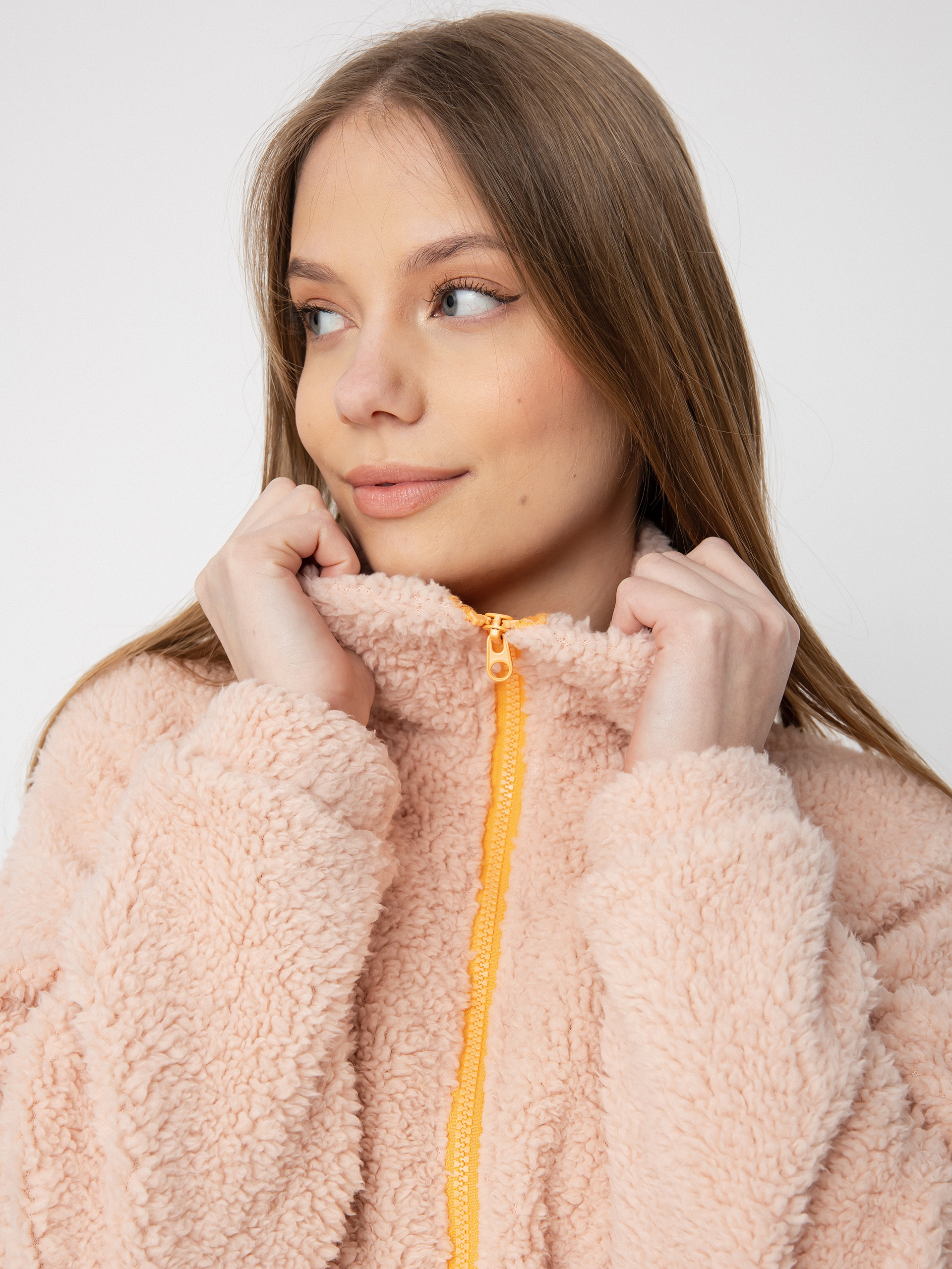 Roxy Sherpa Zip-Up Fleece Wmn - orange (peach whip)