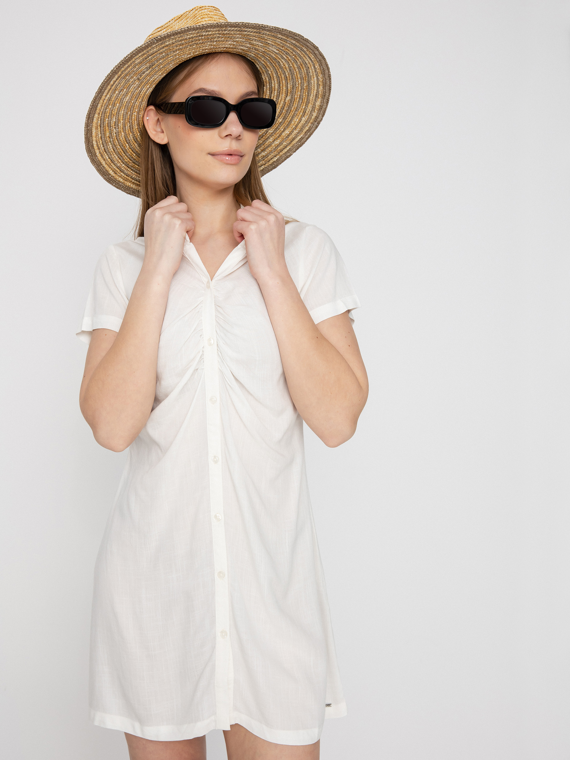 Volcom Coco Ho Shirt Dress Wmn (star white)