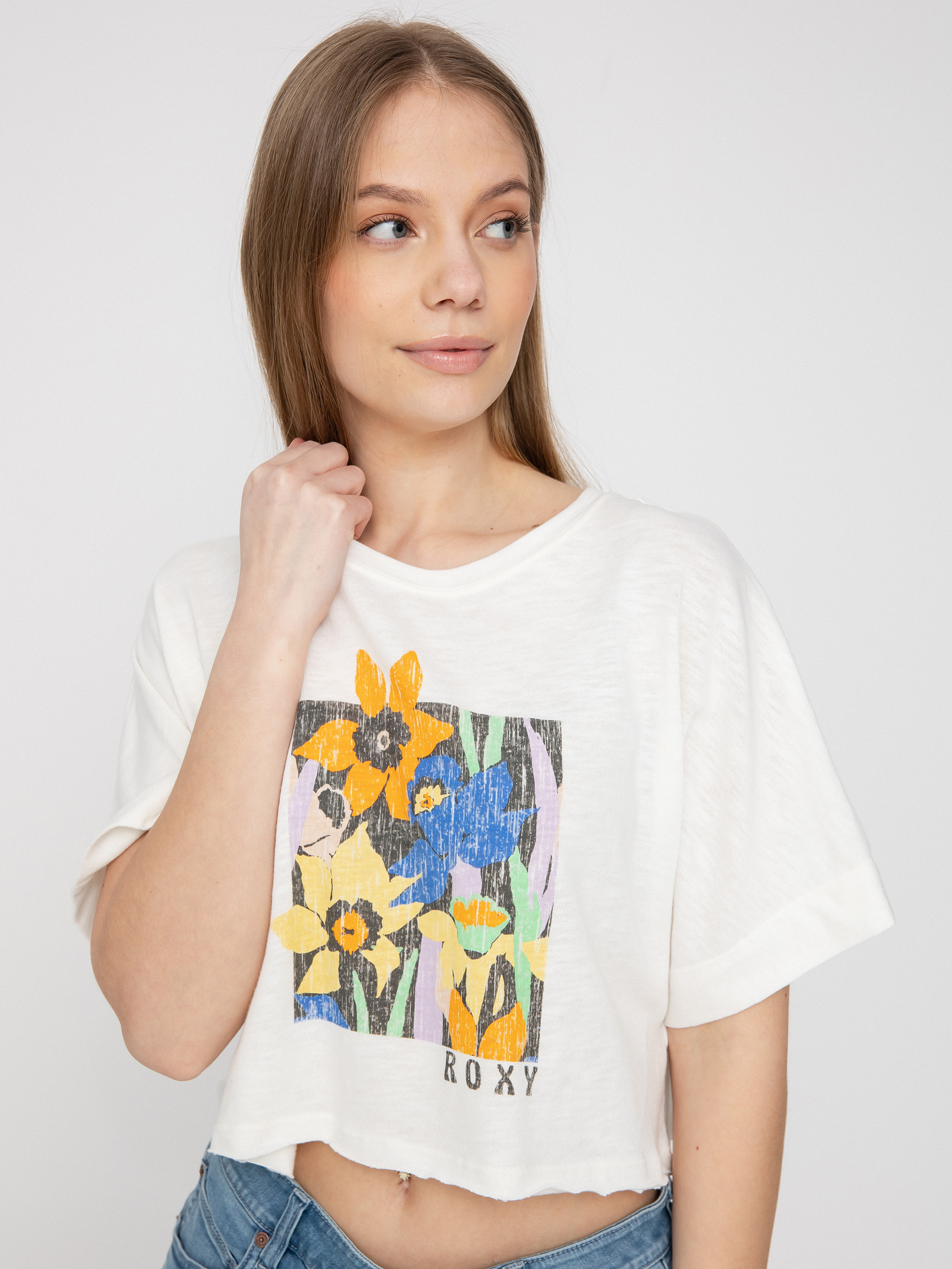 Roxy Tiki & Surf Tee B T-shirt Wmn (snow white)