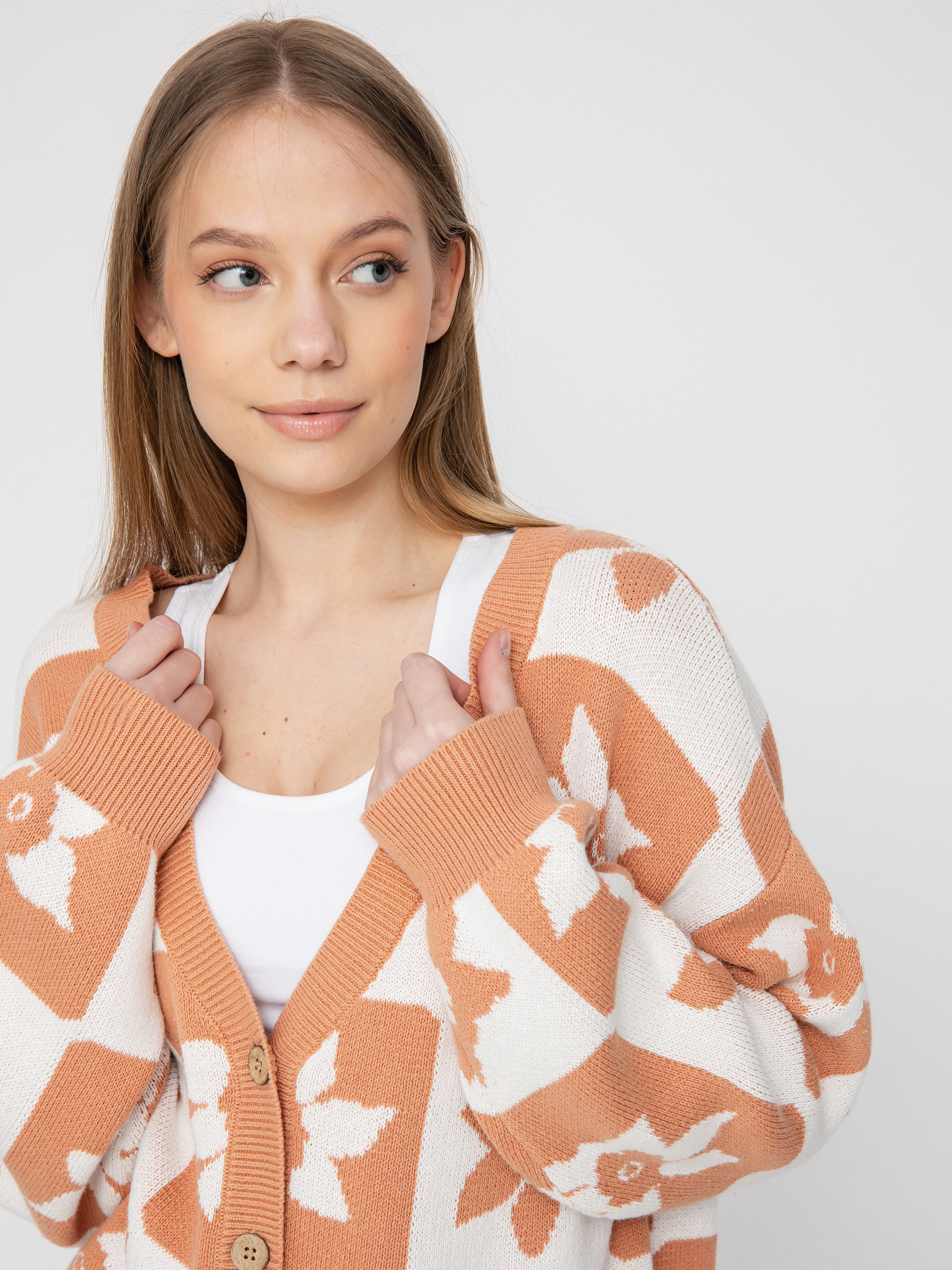 Roxy Million Glory Sweater Wmn (snow white one love check)