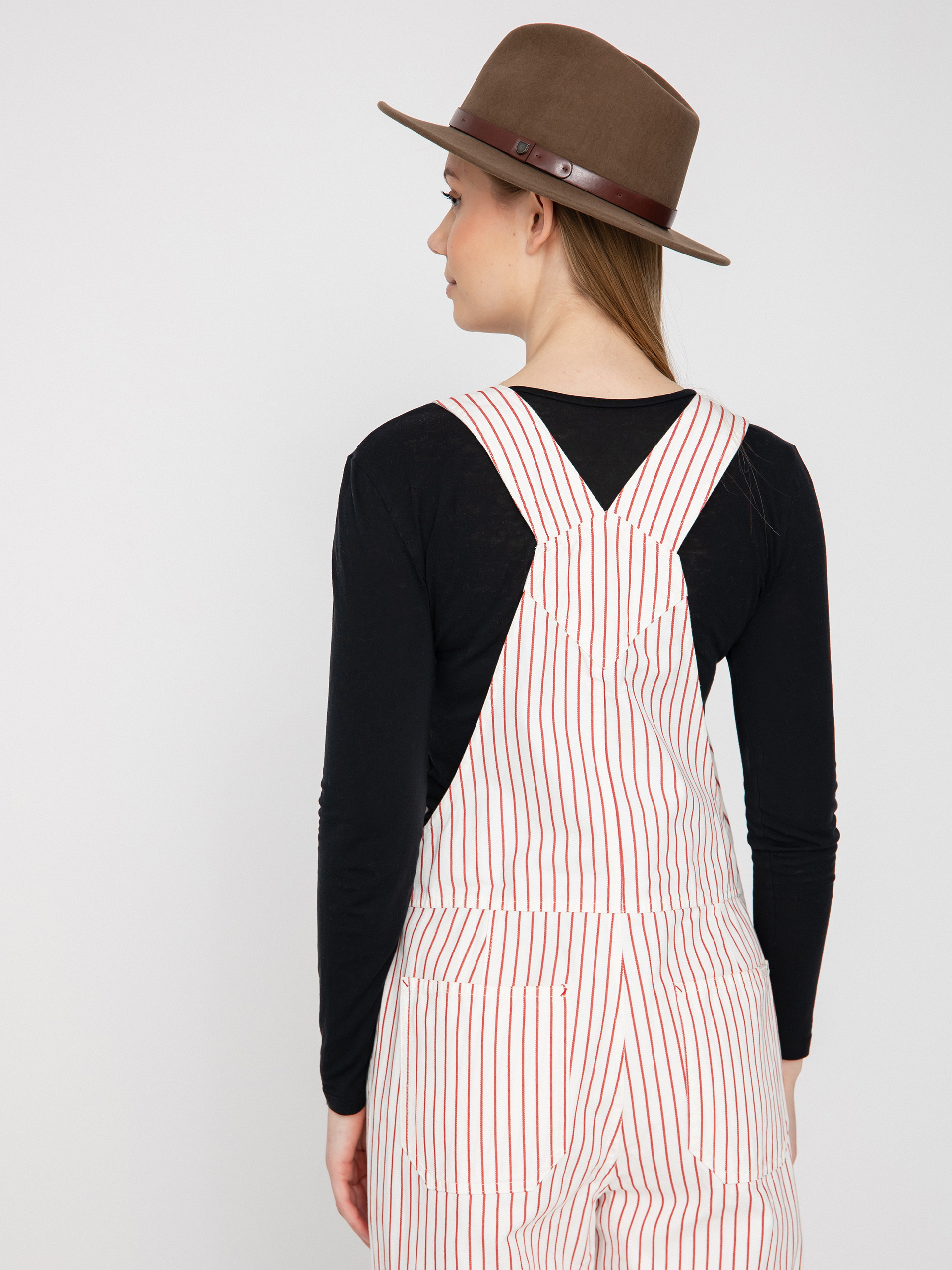 Brixton Costa Overall Pants Wmn (aloha red)