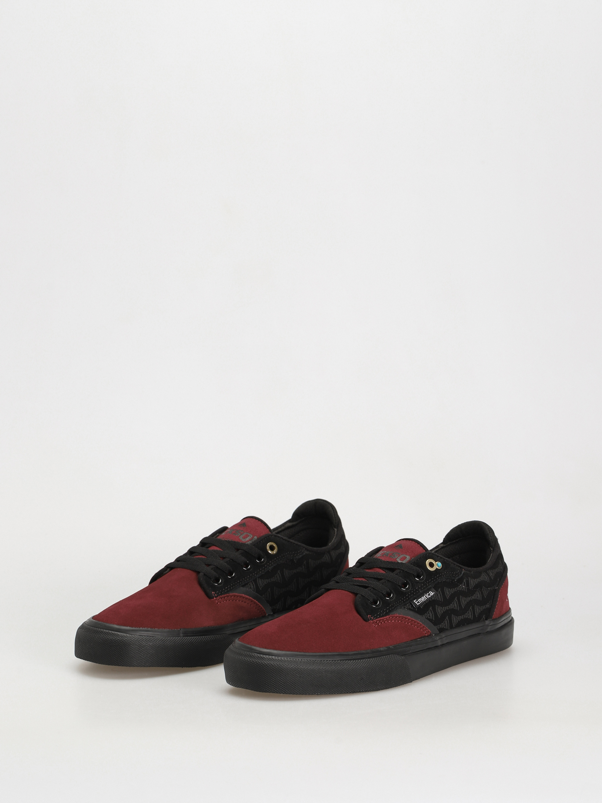 Emerica Dickson X Independent Shoes (red/black)