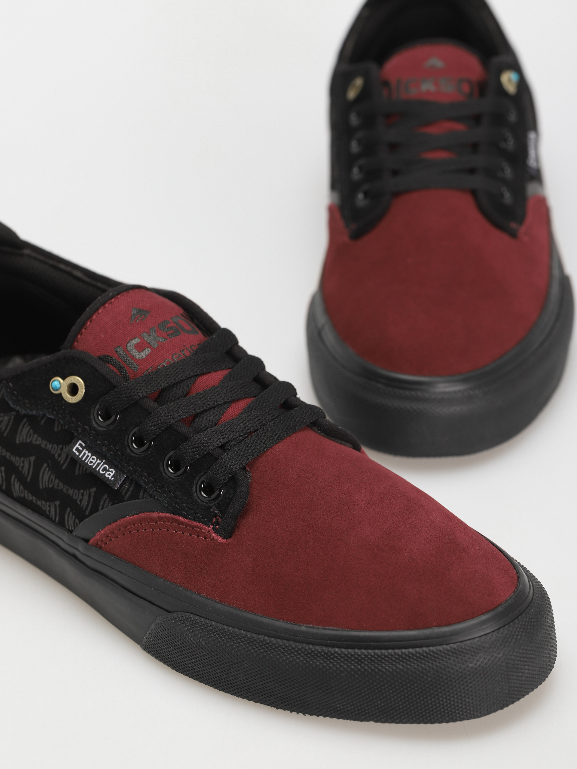 Emerica Dickson X Independent Shoes (red/black)