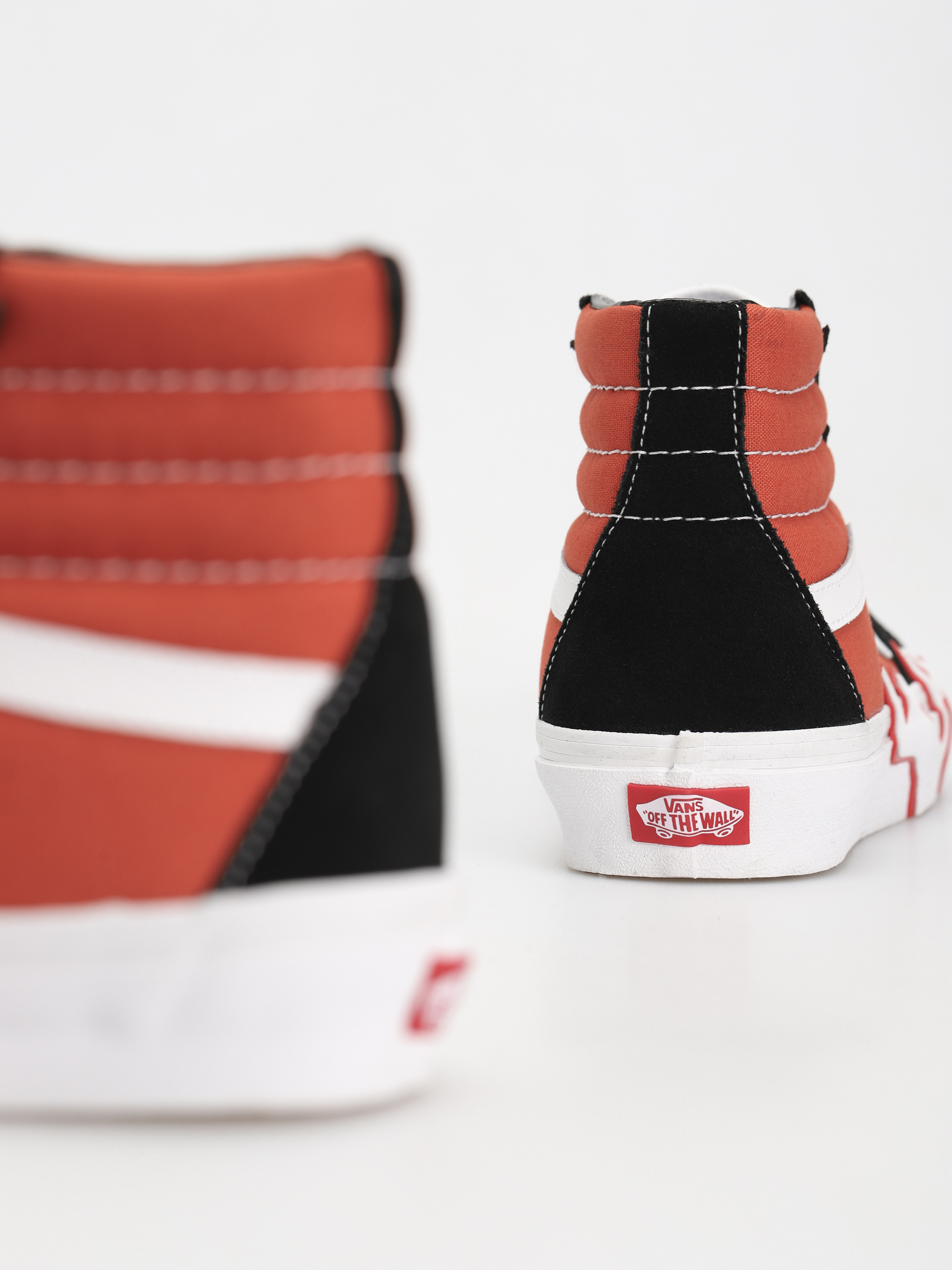 Vans Sk8 Hi Flame Shoes (burnt ochre)