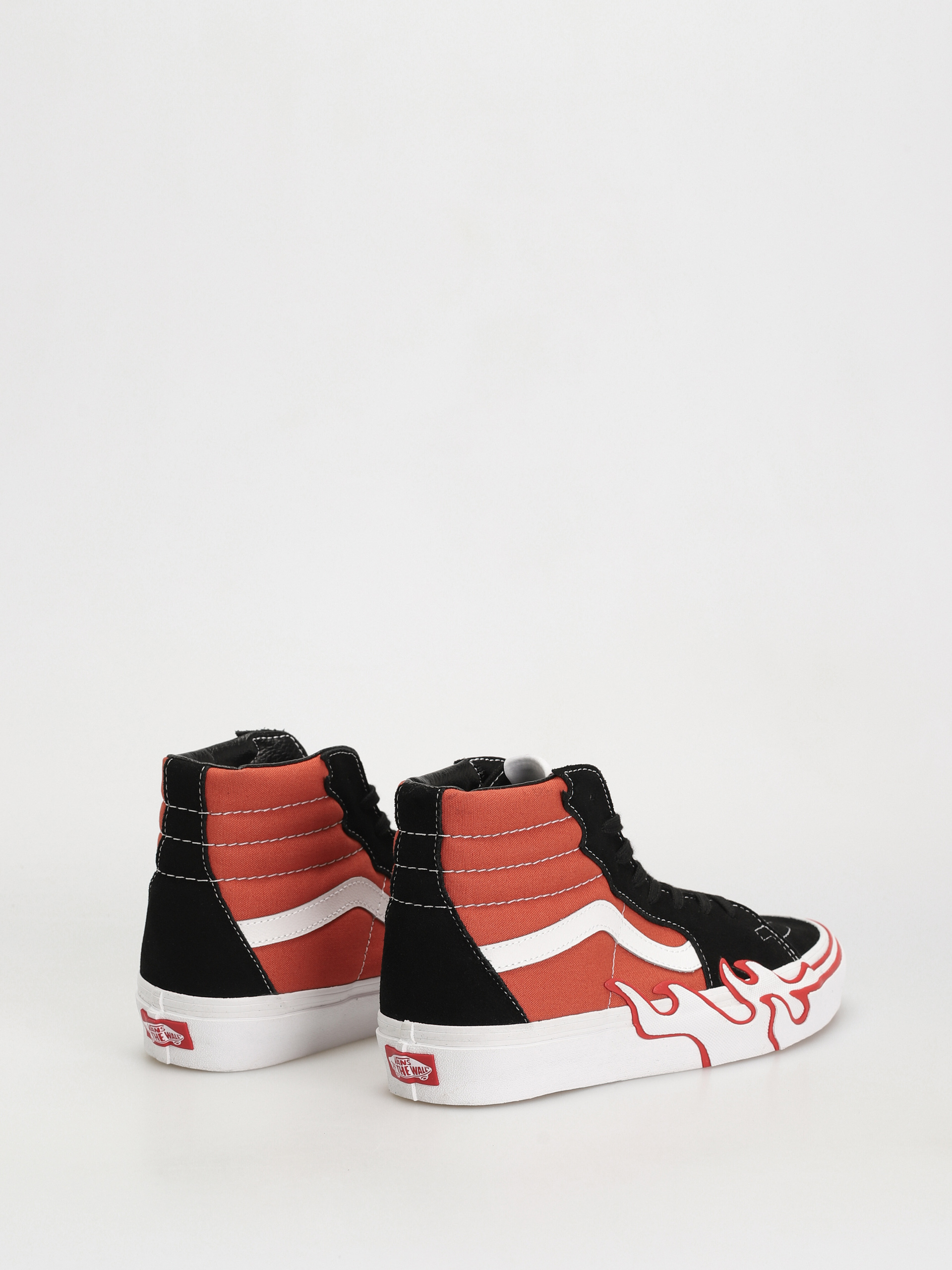 Vans Sk8 Hi Flame Shoes (burnt ochre)