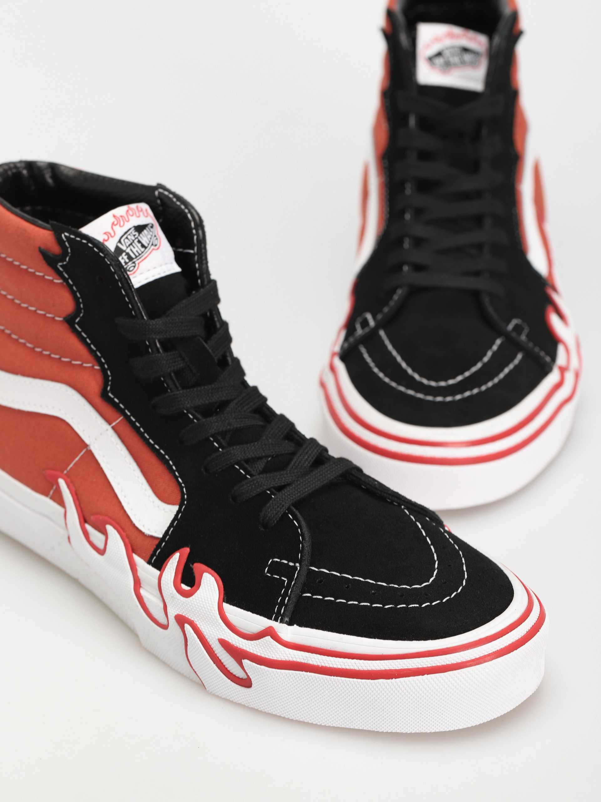 Vans Sk8 Hi Flame Shoes (burnt ochre)