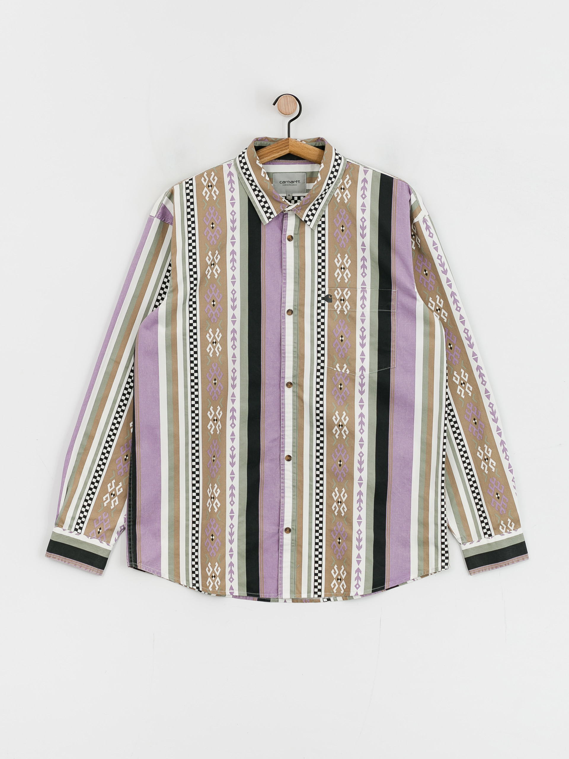 Carhartt WIP Coba Stripe Hemd (coba stripe violanda/soot)