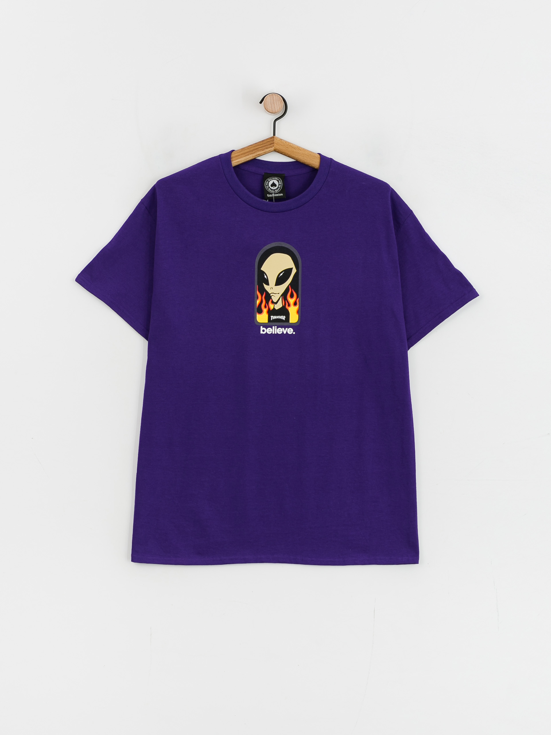 Thrasher X Alien Workshop Believe T-shirt (purple)