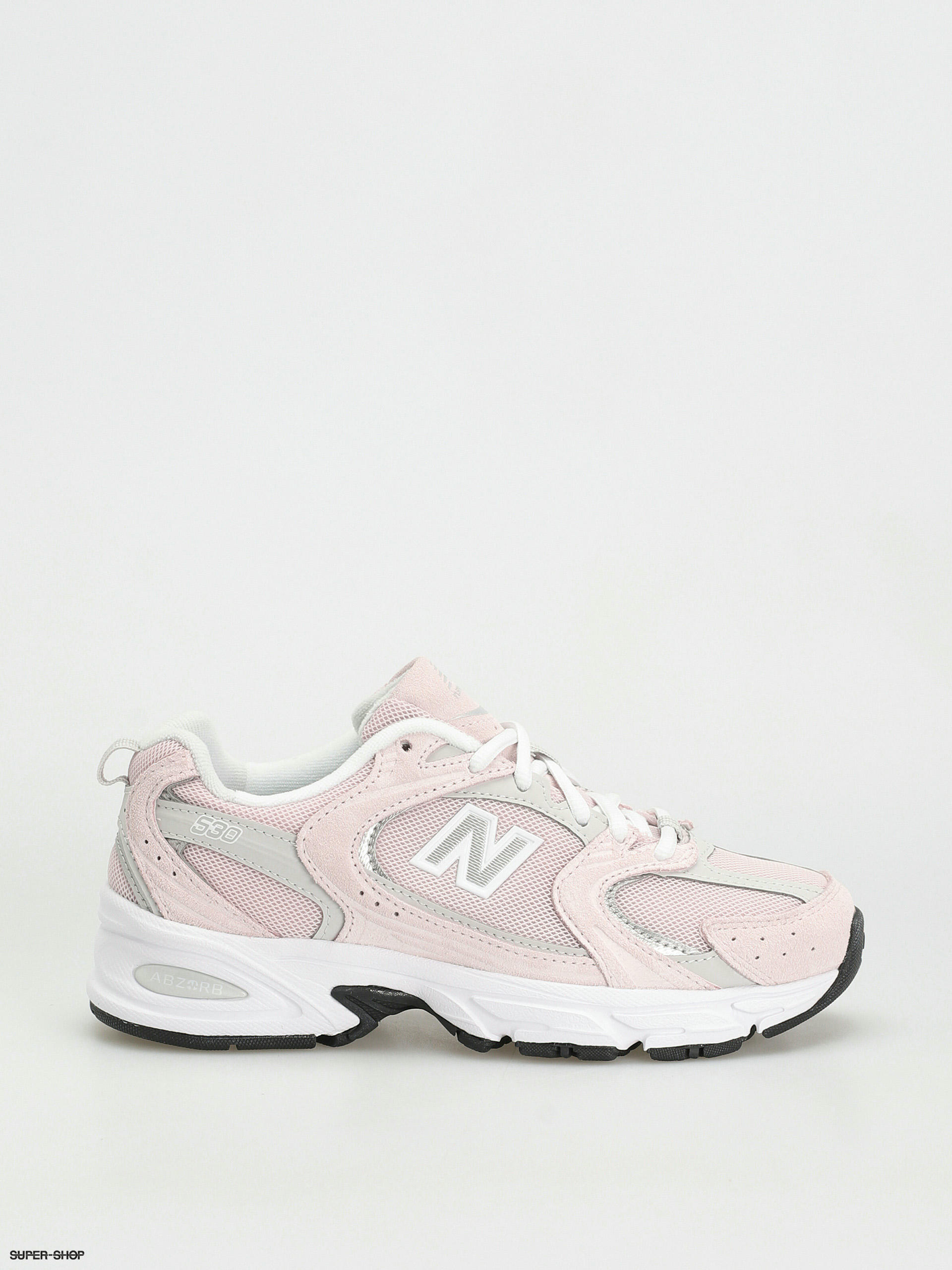 Pink and gray shop new balance shoes