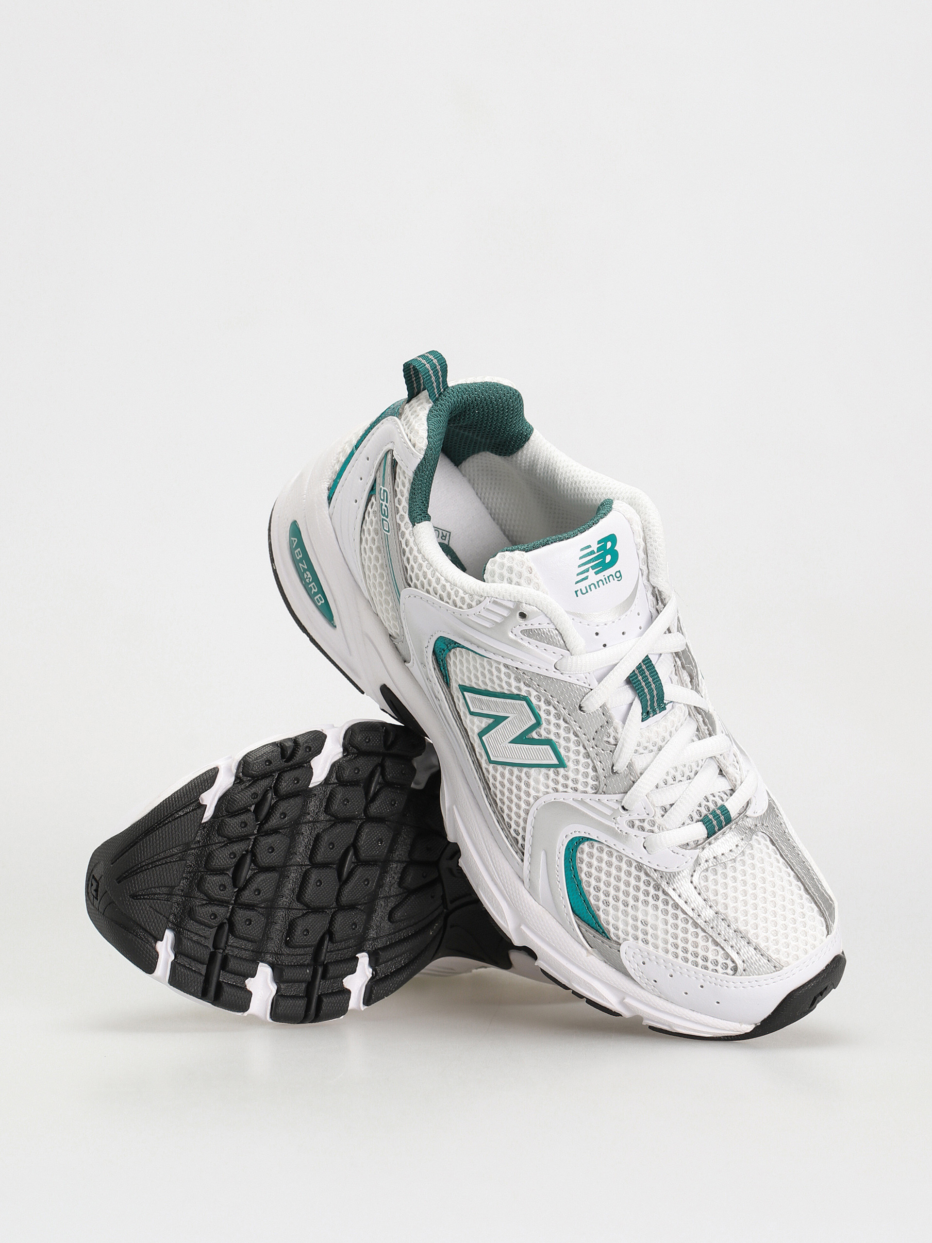 New Balance 530 Shoes (white/silver metalic/turquoise)
