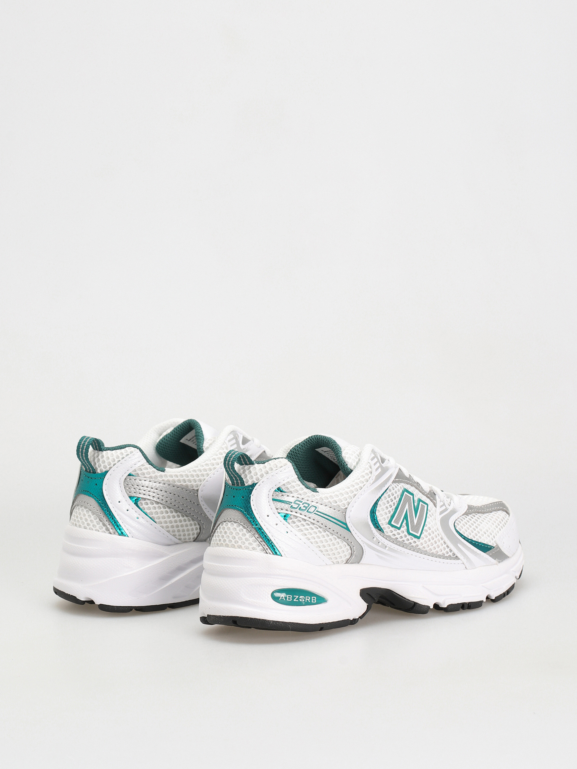 New Balance 530 Shoes (white/silver metalic/turquoise)