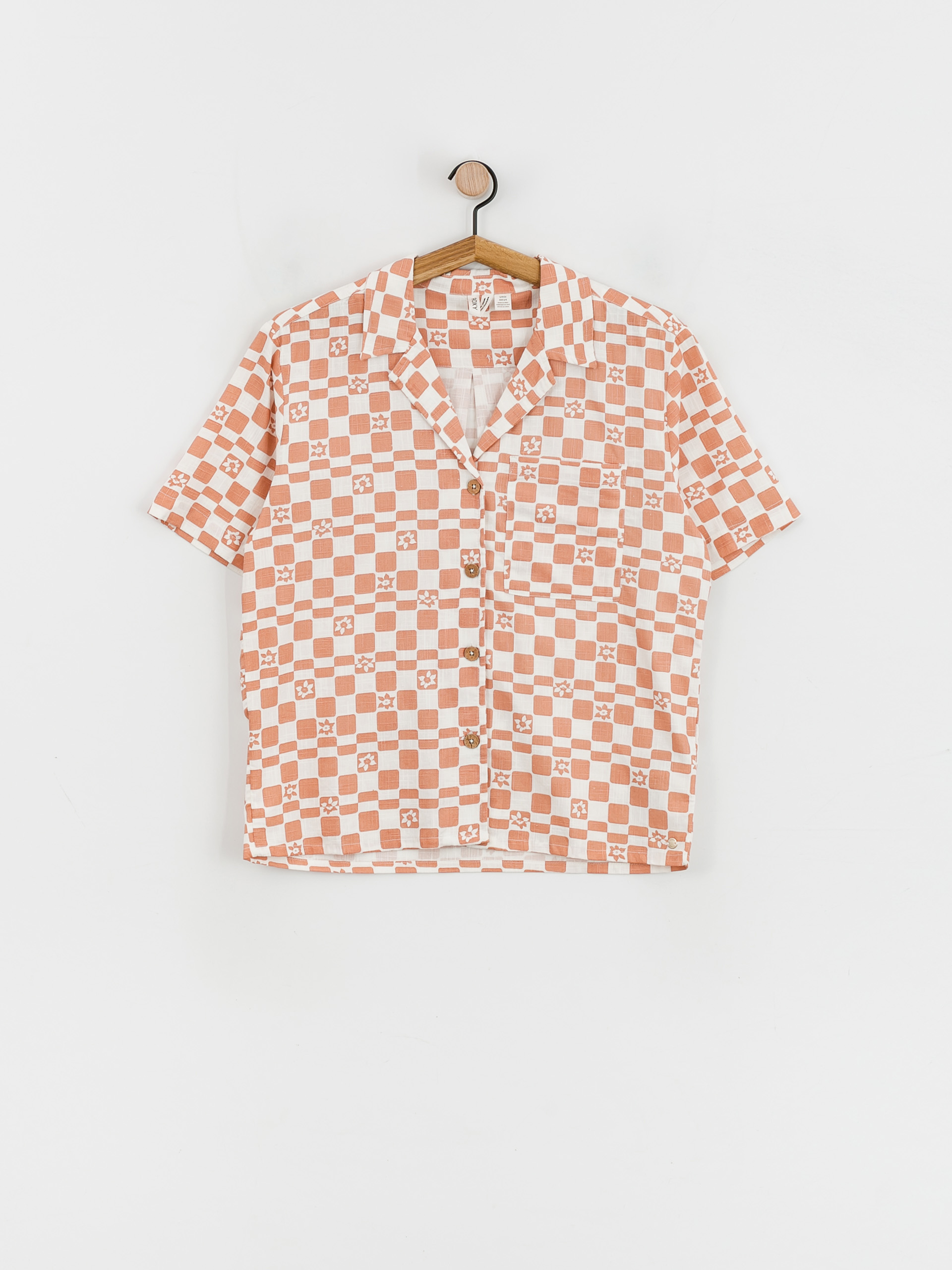 Roxy Aloha Sunset Check Hemd Wmn (snow white sol power)