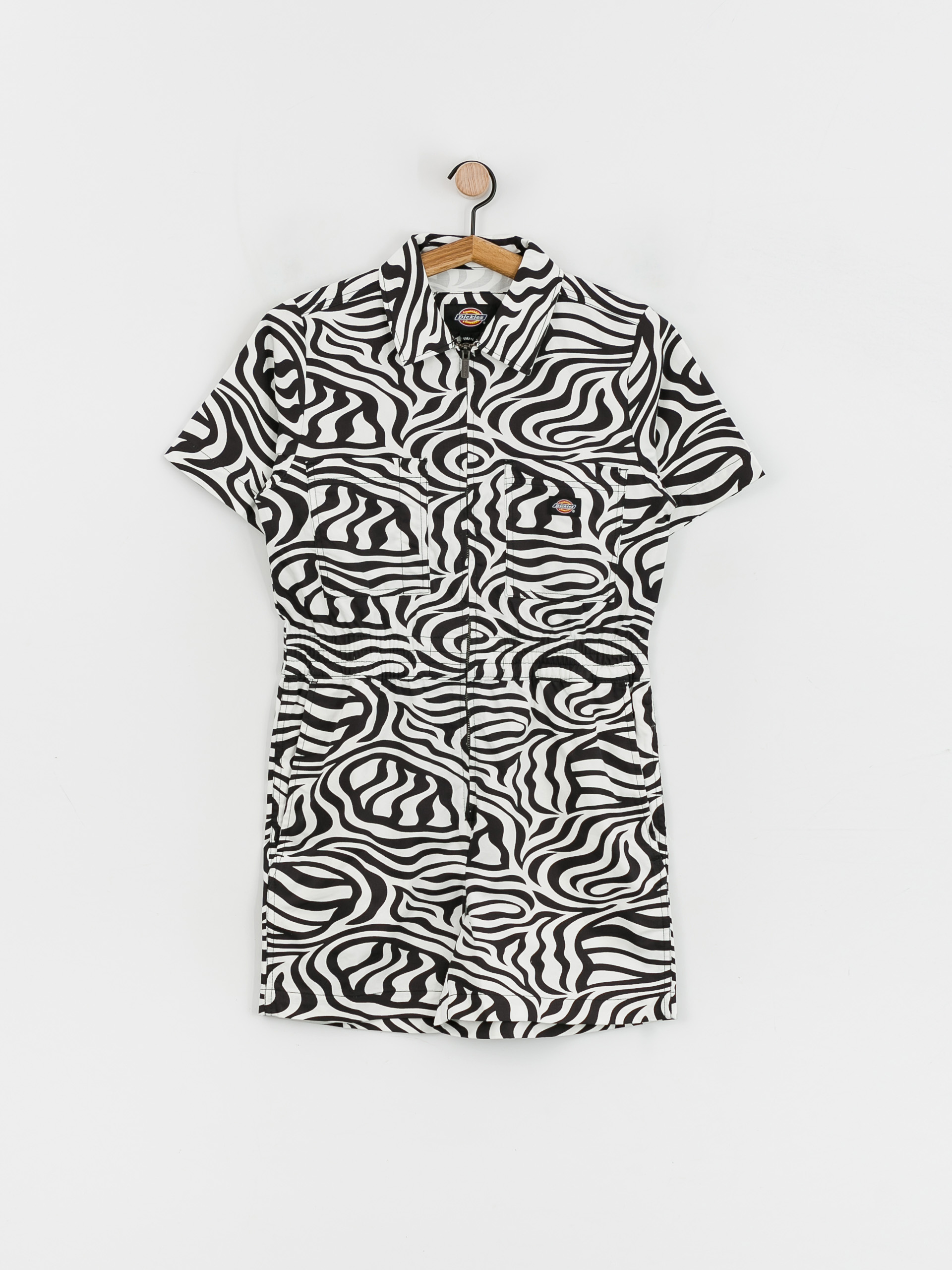 ディッキーズ Dickies 【 Leesburg Shirt W Cloud Zebra Women 】 レディース Dickies Leesburg Shorts Wmn - white, black (cloud zebra)