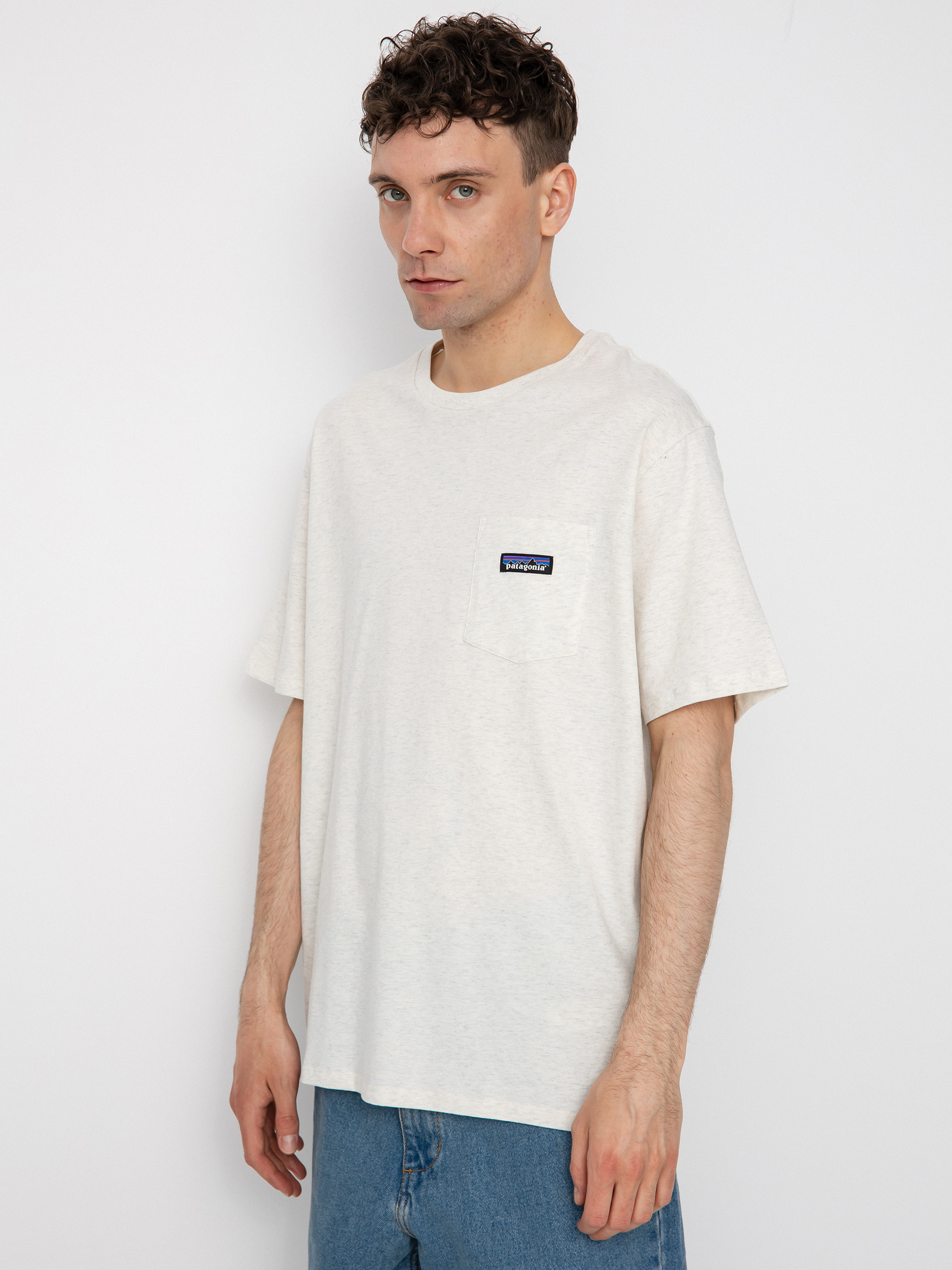 Patagonia Regenerative Organic Certified Cotton Lightweight Pocket T-shirt (birch white)