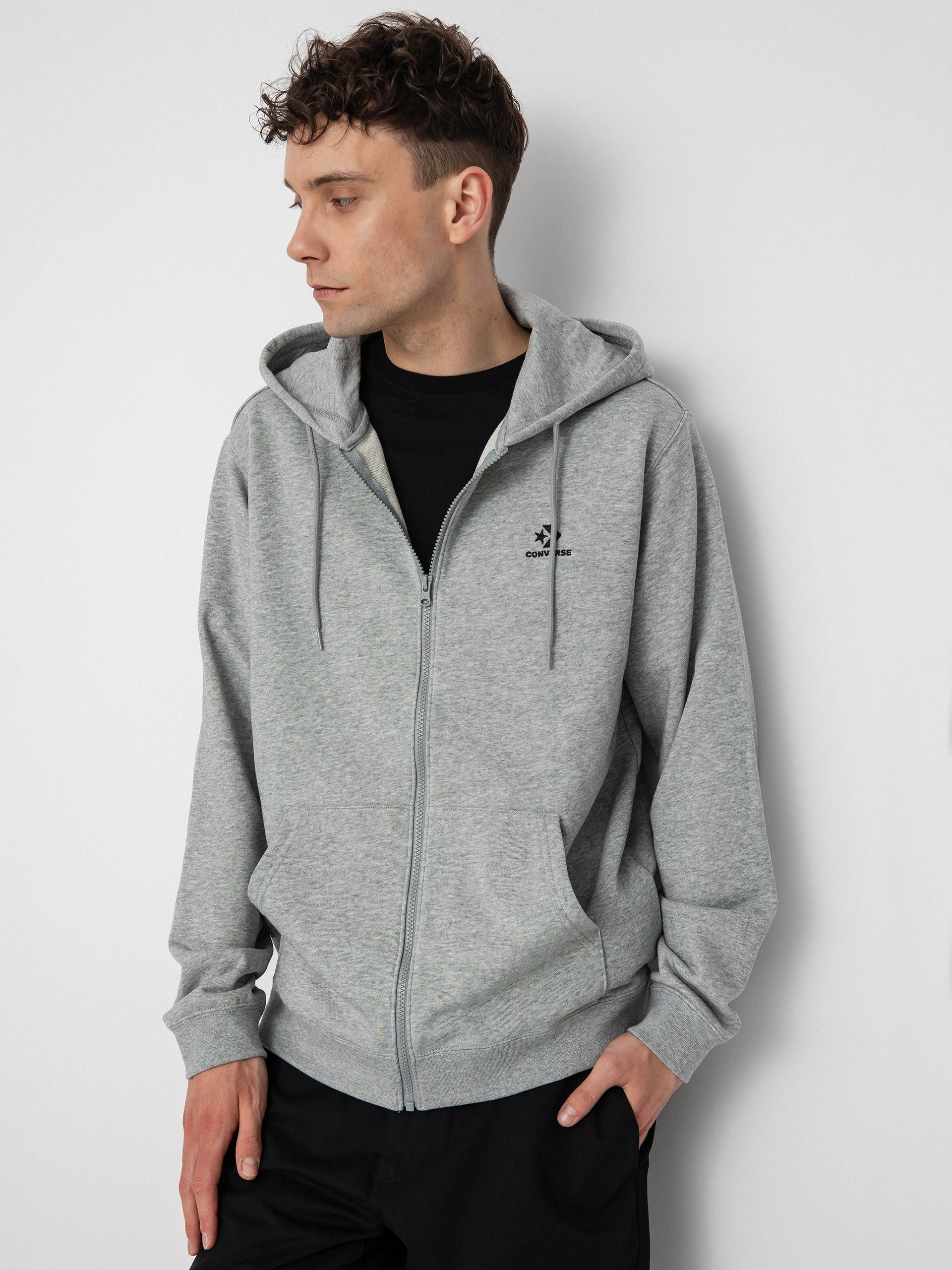 Converse Star Chevron Emb ZHD Hoodie (vintage grey heather)