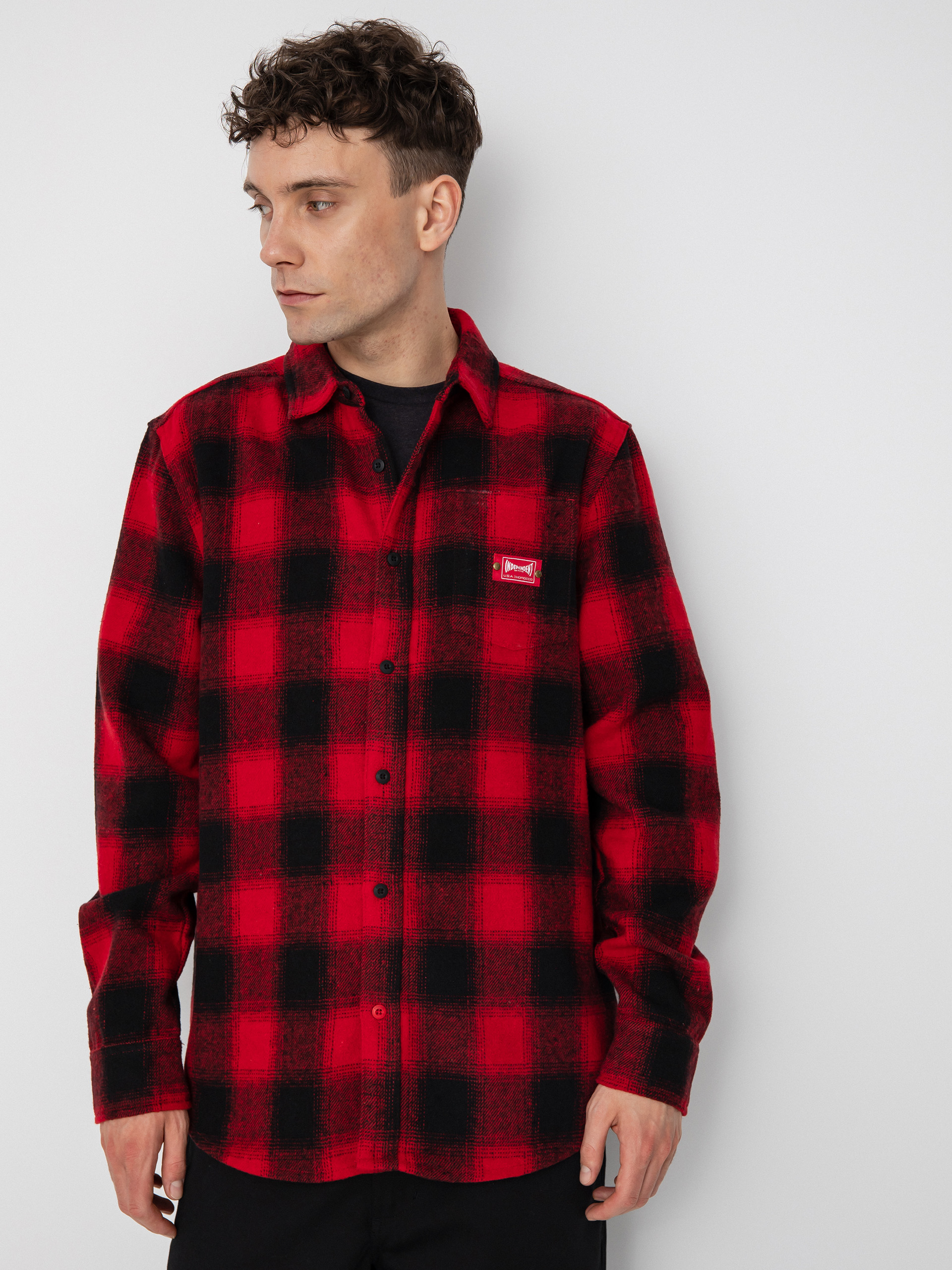 Etnies Independent Flannel Shirt (red)