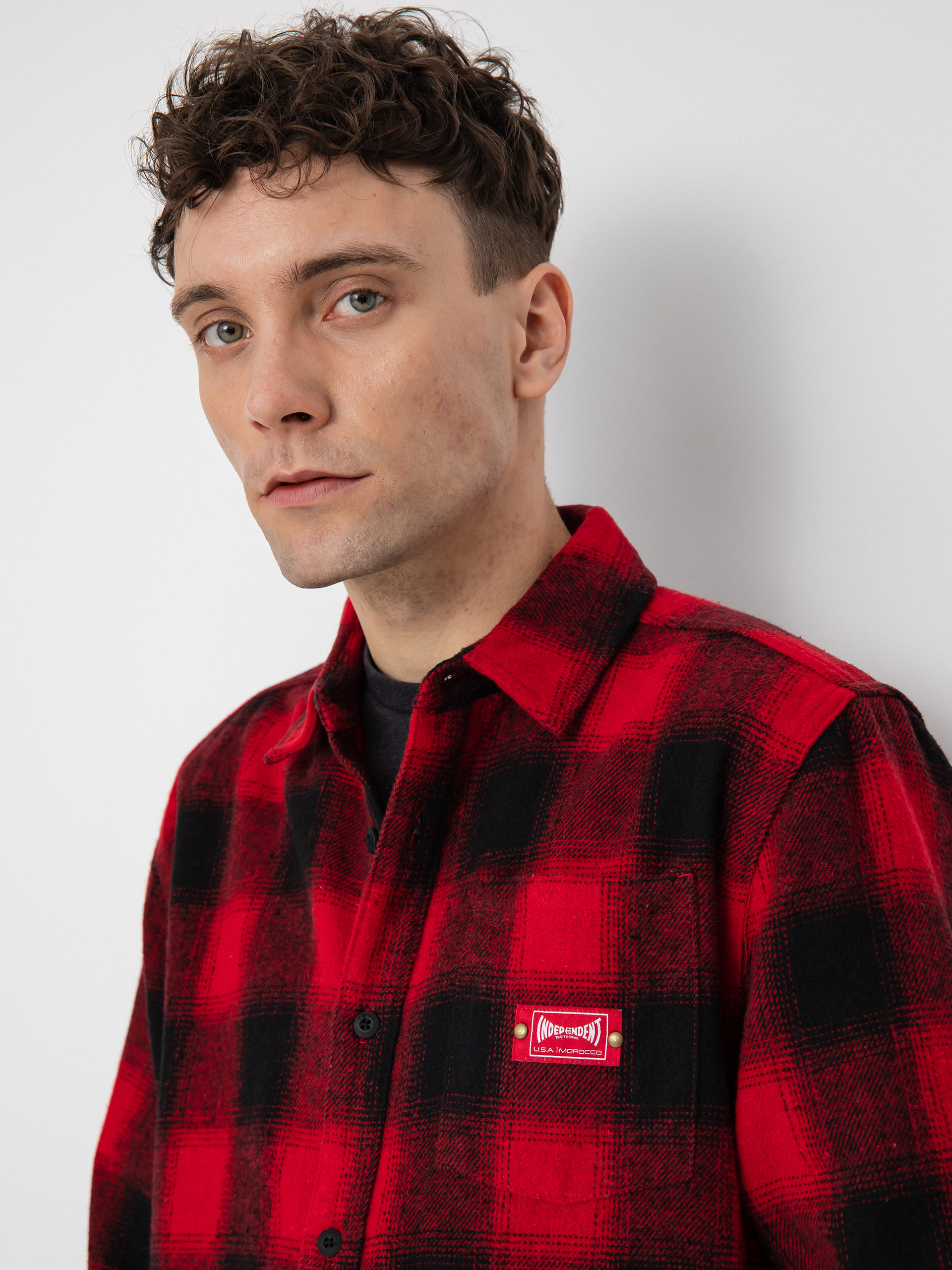 Etnies Independent Flannel Shirt (red)