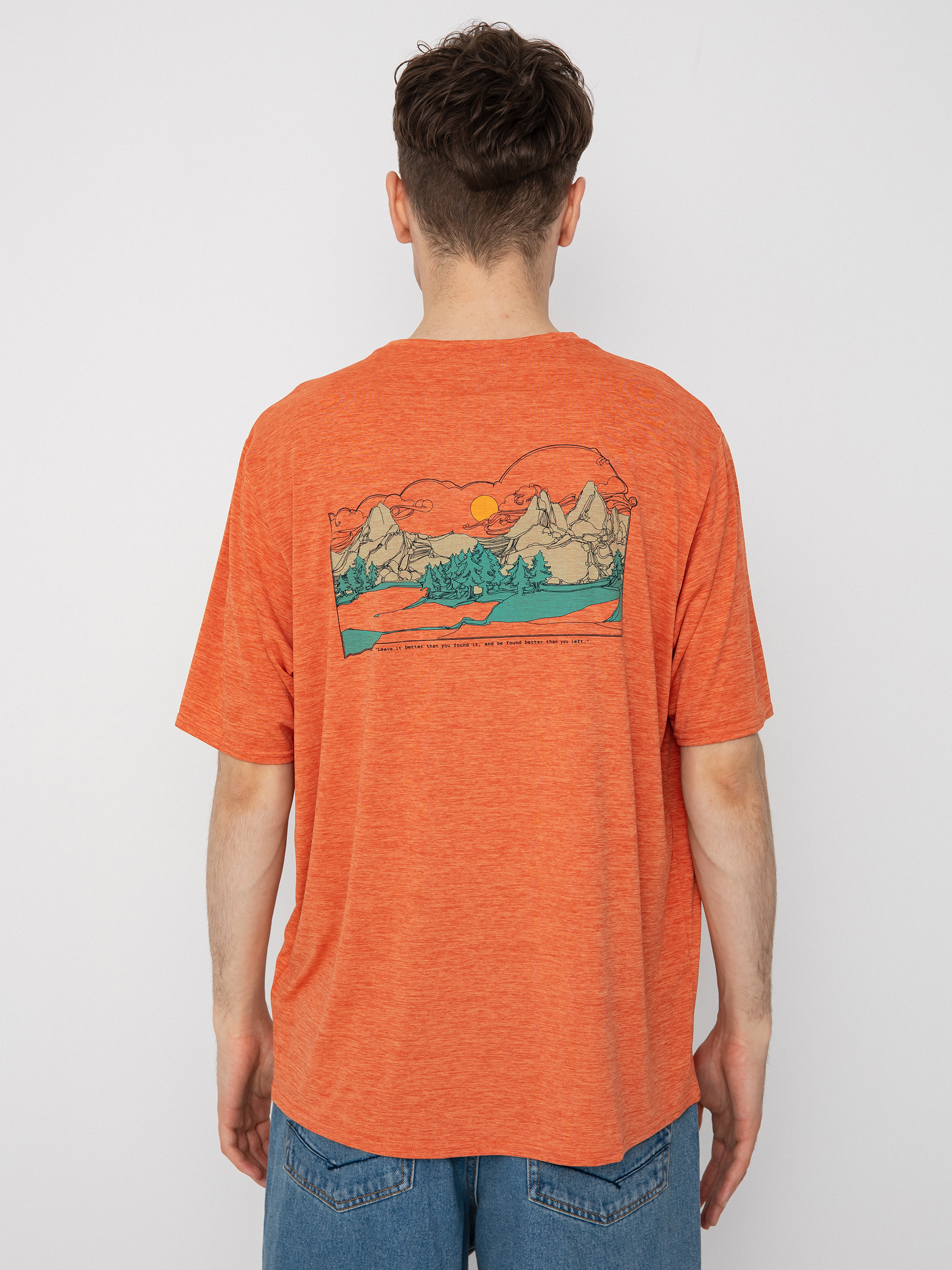 coral graphic tee