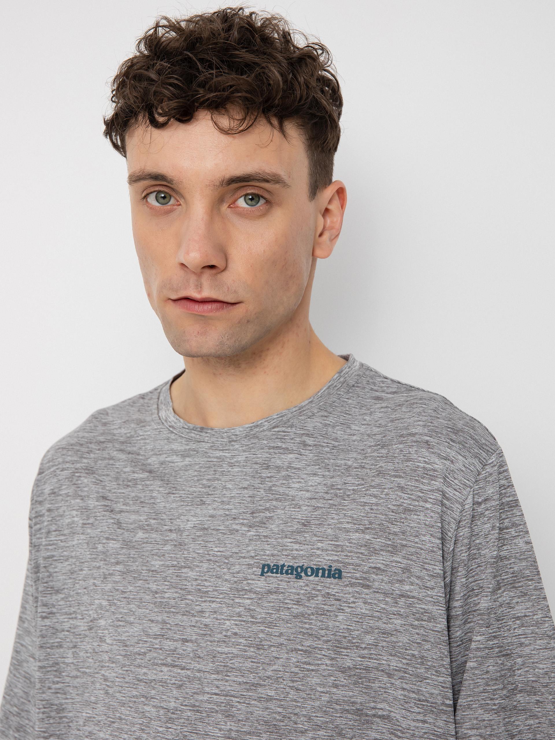 Patagonia Cap Cool Daily Graphic T-Shirt (boardshort logo abalone blue/feather grey)